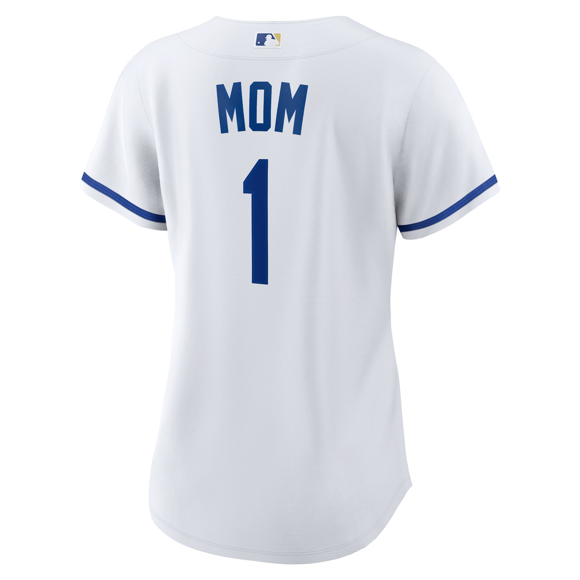 Kansas City Royals Nike Women’s #1 Mom Home Replica Jersey – White
