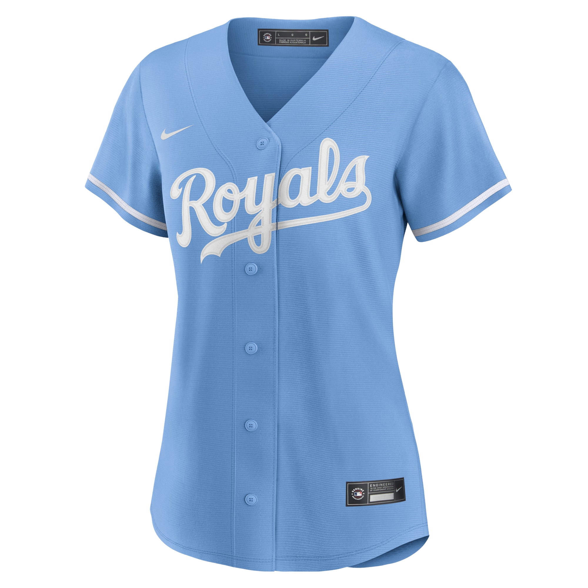 Kansas City Royals Nike Women’s Alternate Replica Team Logo Jersey – Light Blue