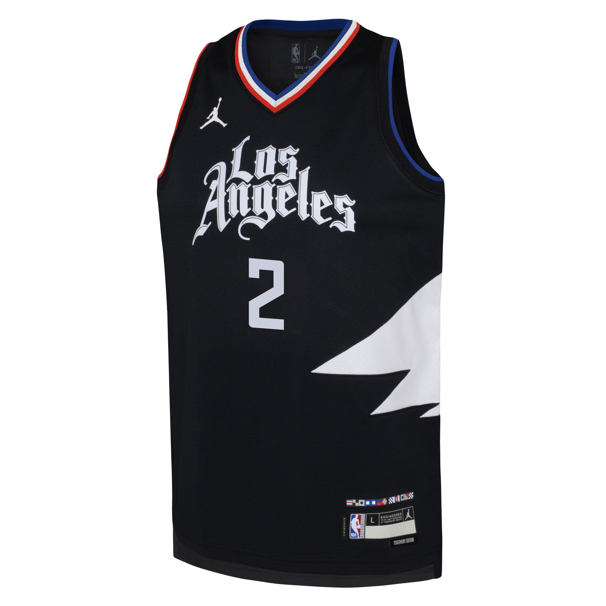 Kawhi Leonard LA Clippers Jordan Brand Youth Swingman Jersey – Statement Edition – Black Clowdercats