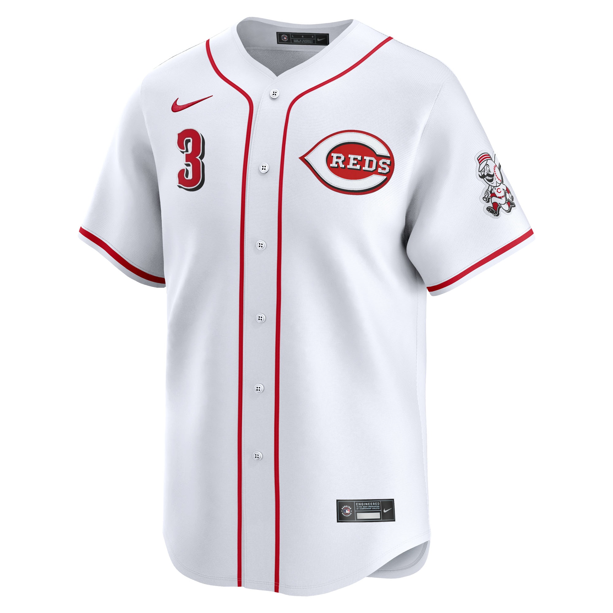 Ke’Bryan Hayes Cincinnati Reds Nike Home Limited Player Jersey – White