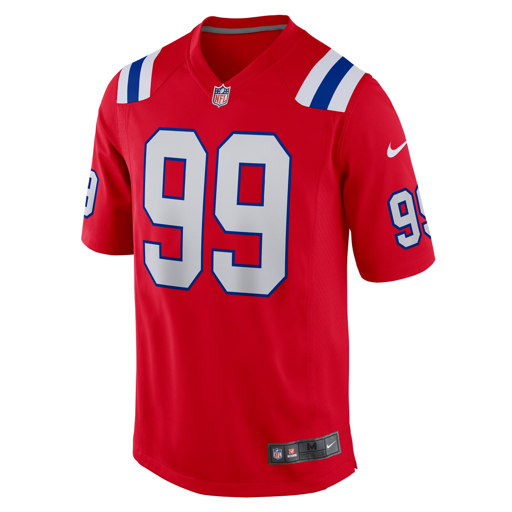 Keion White New England Patriots Nike Alternate Game Jersey – Red Clowdercats