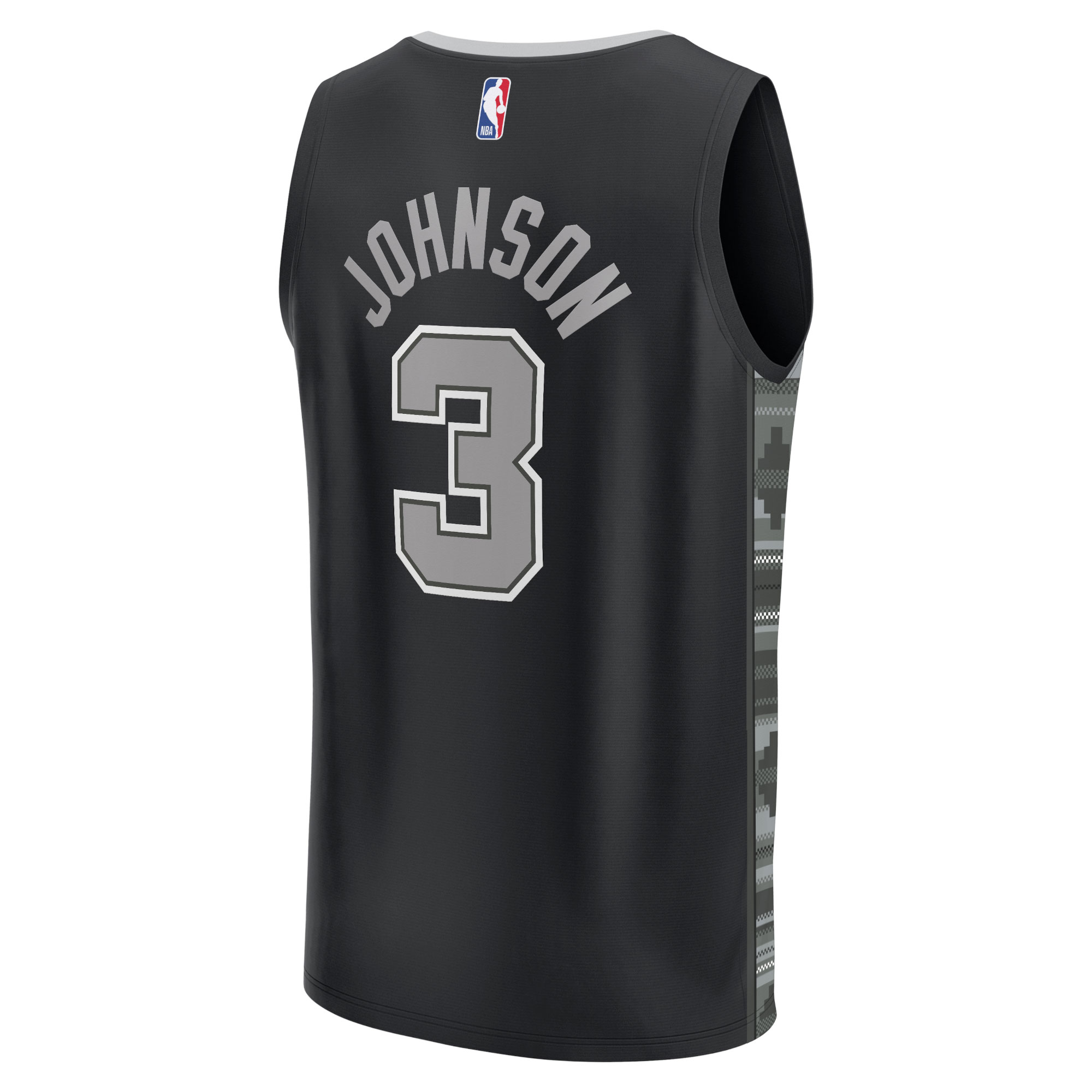 Keldon Johnson San Antonio Spurs Fanatics Fast Break Replica Player Jersey – Statement Edition – Black Clowdercats