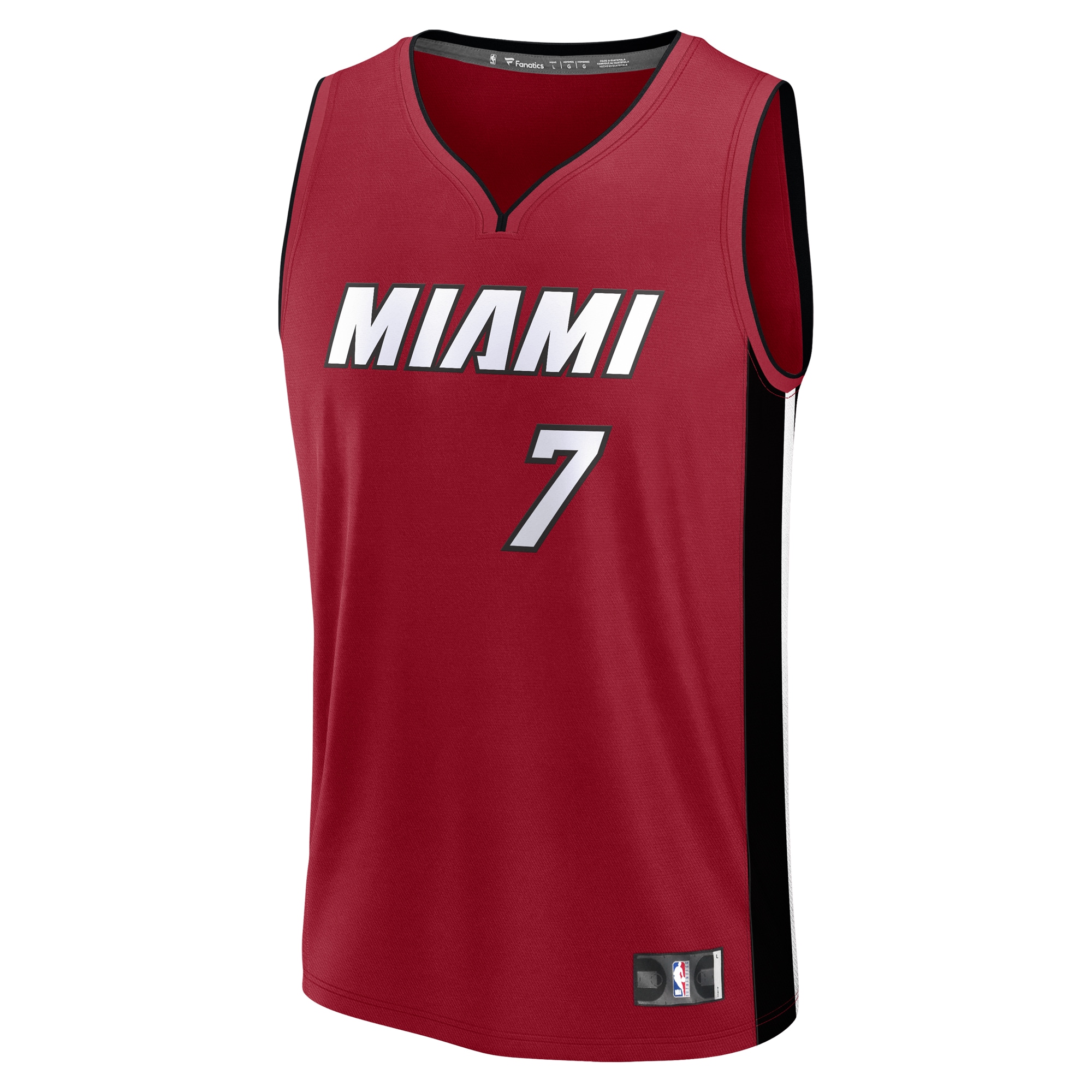 Kel’el Ware Miami Heat Fanatics Fast Break Player Jersey – Statement Edition – Red Clowdercats