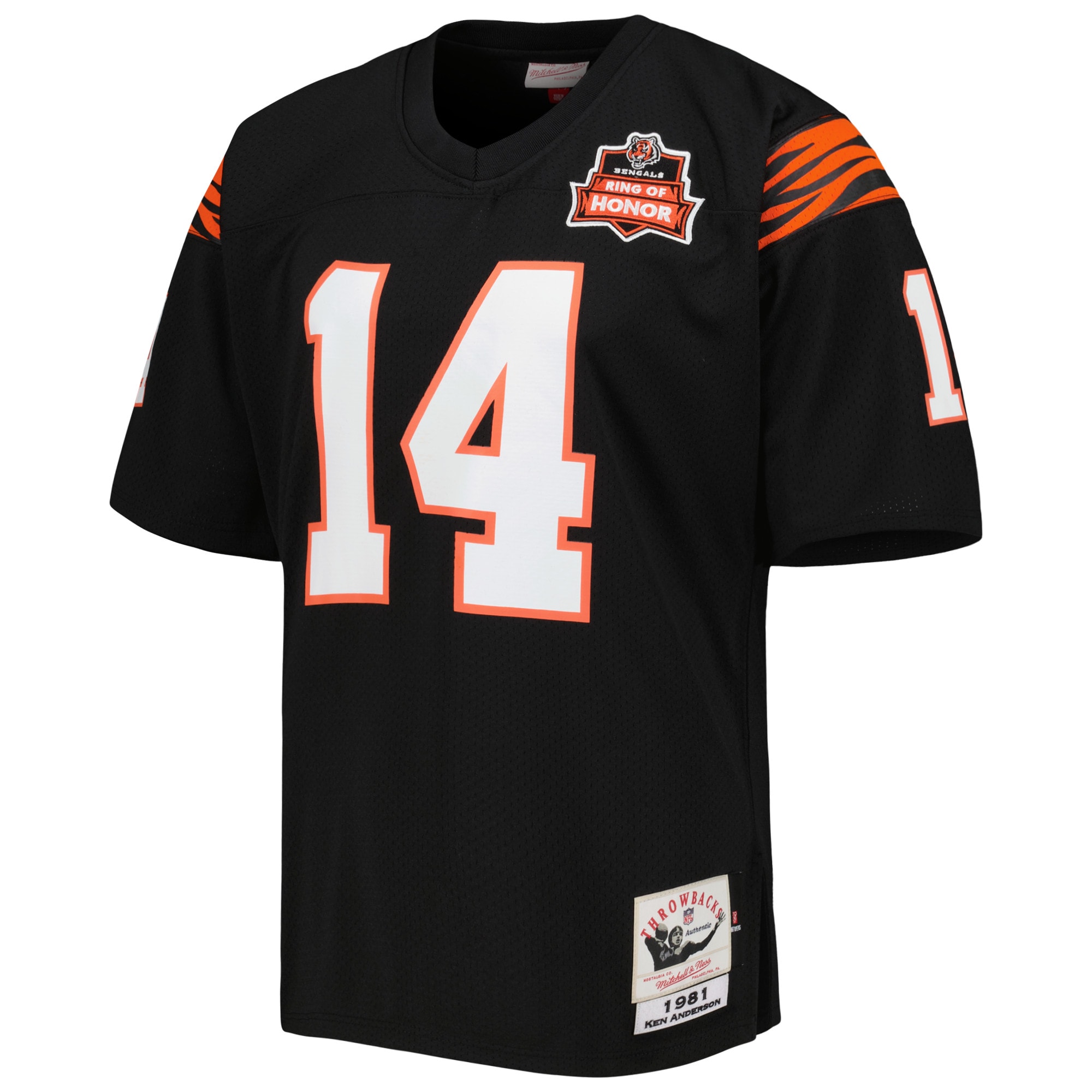 Ken Anderson Cincinnati Bengals 1981 Mitchell & Ness Authentic Throwback Retired Player Jersey – Black Clowdercats