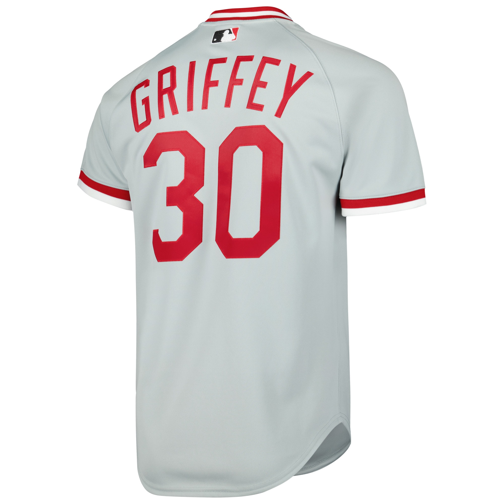 Ken Griffey Jr. Cincinnati Reds Mitchell & Ness 2004 Cooperstown Collection Authentic Throwback Jersey – Gray