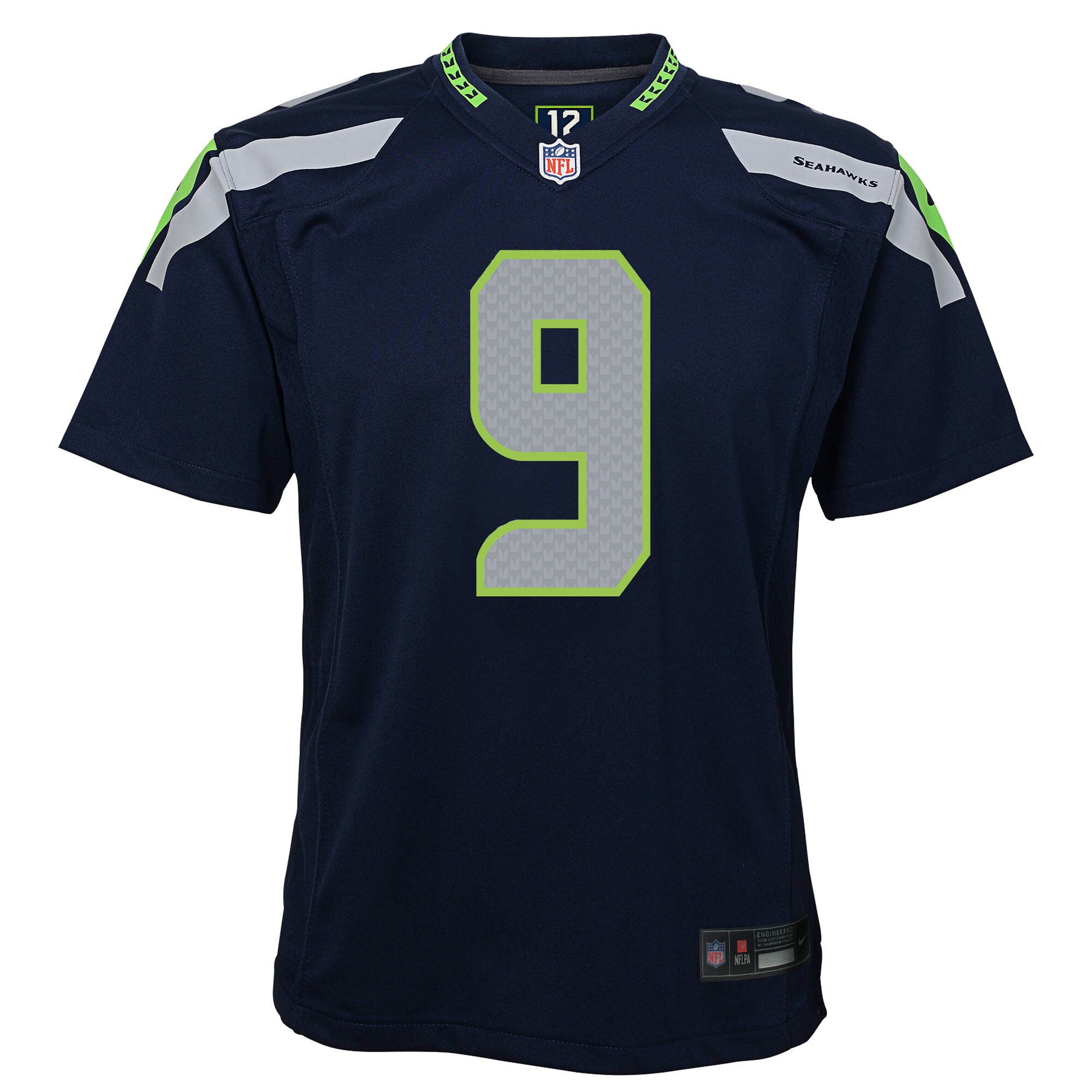 Kenneth Walker III Seattle Seahawks Nike Youth Team Game Jersey – College Navy Clowdercats
