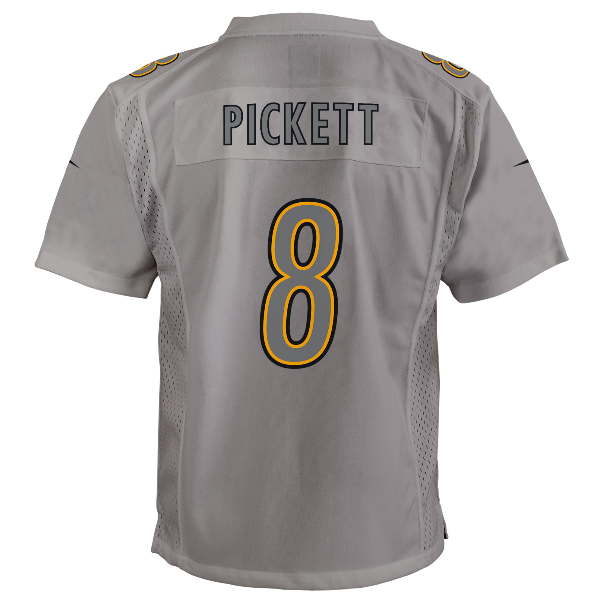 Kenny Pickett Pittsburgh Steelers Nike Youth Atmosphere Game Jersey – Gray Clowdercats