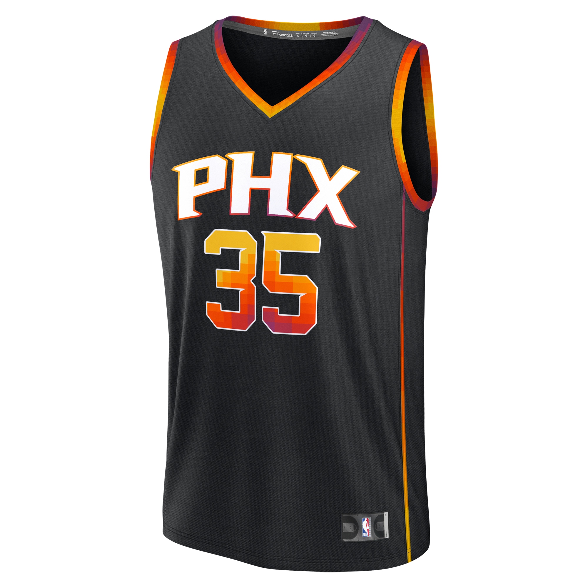Kevin Durant Phoenix Suns Fanatics Youth Fast Break Replica Player Jersey – Statement Edition – Black Clowdercats