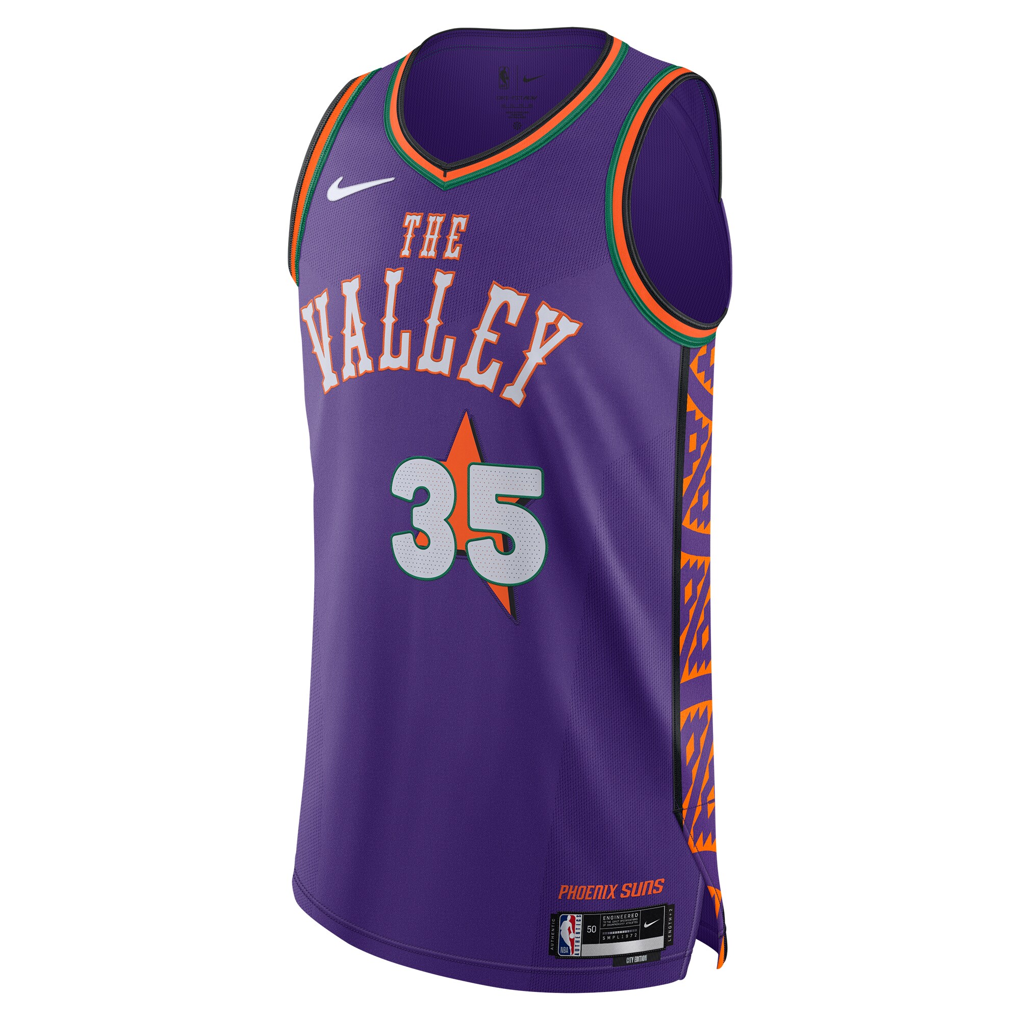 Kevin Durant Phoenix Suns Nike 2024/25 Authentic Player Jersey – City Edition – Purple Clowdercats