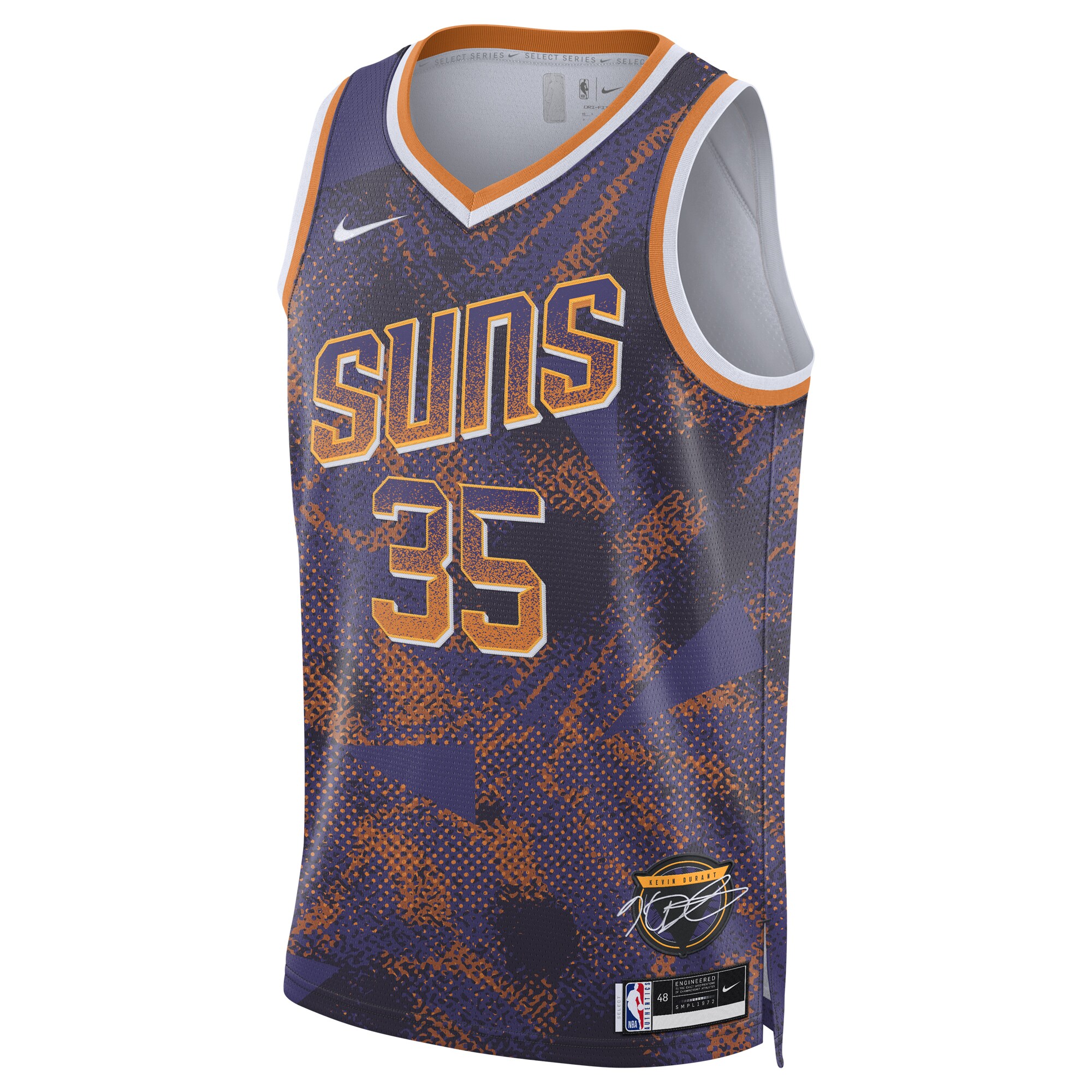 Kevin Durant Phoenix Suns Nike Unisex 2025 Select Series Swingman Player Jersey – Purple Clowdercats