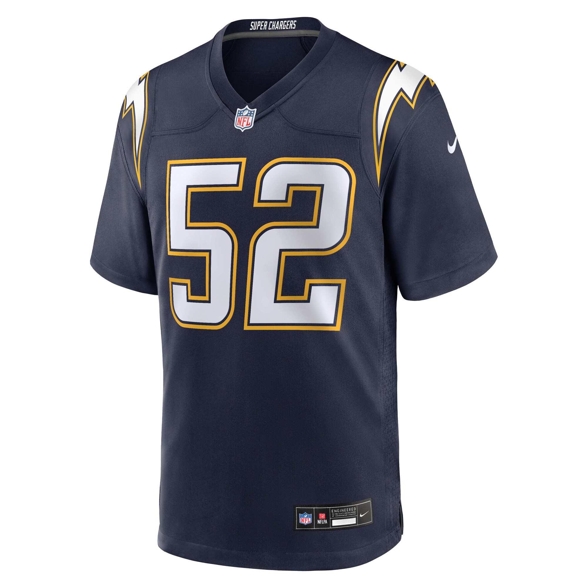 Khalil Mack Los Angeles Chargers Nike Alternate Super Chargers Game Player Jersey – Navy Clowdercats