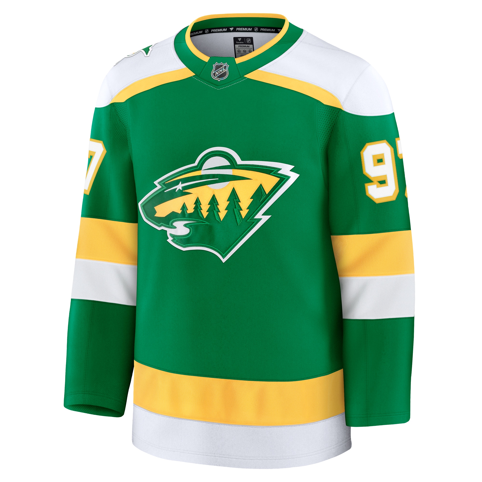 Kirill Kaprizov Minnesota Wild Fanatics Alternate Premium Jersey – Green Clowdercats