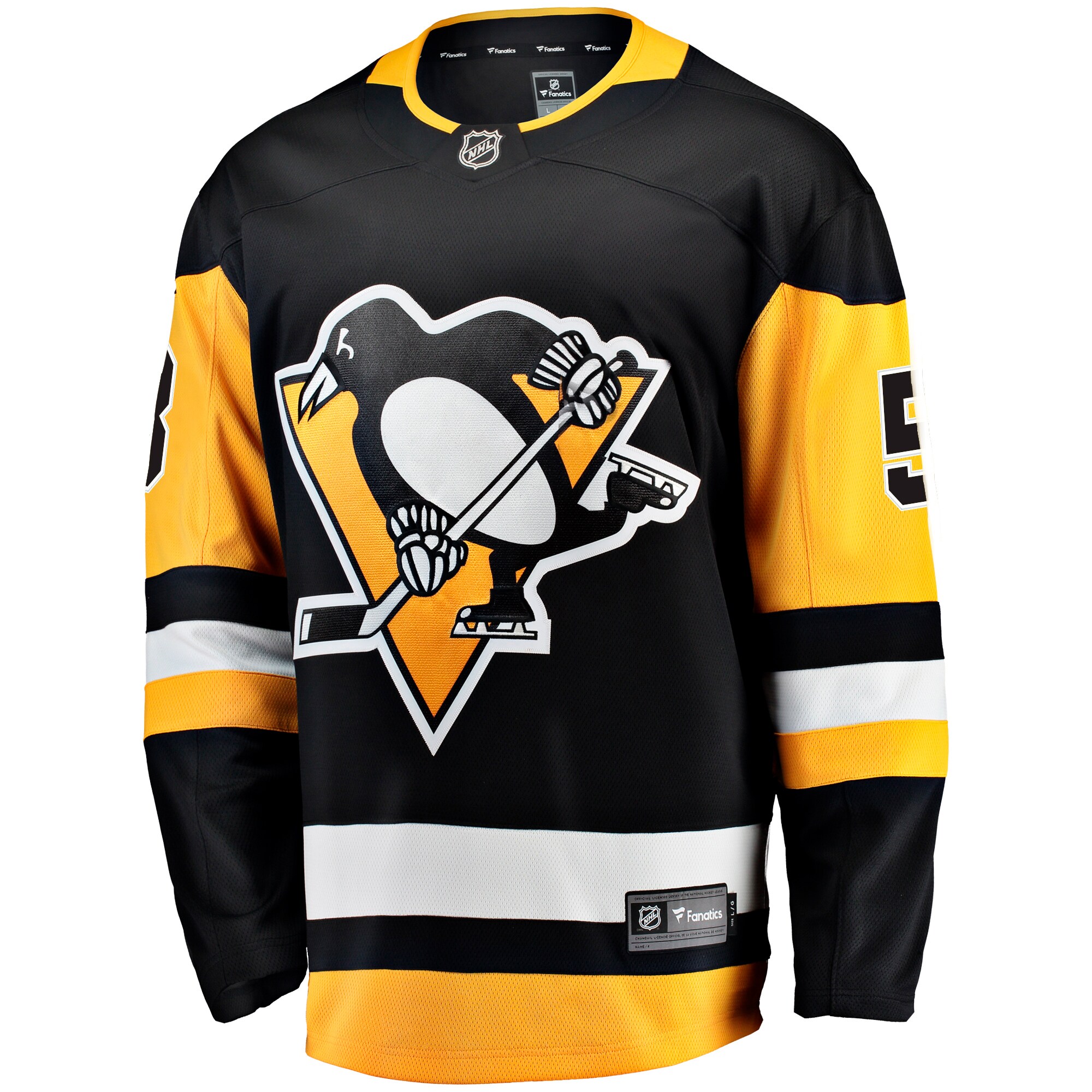 Kris Letang Pittsburgh Penguins Fanatics Home Breakaway Jersey – Black Clowdercats