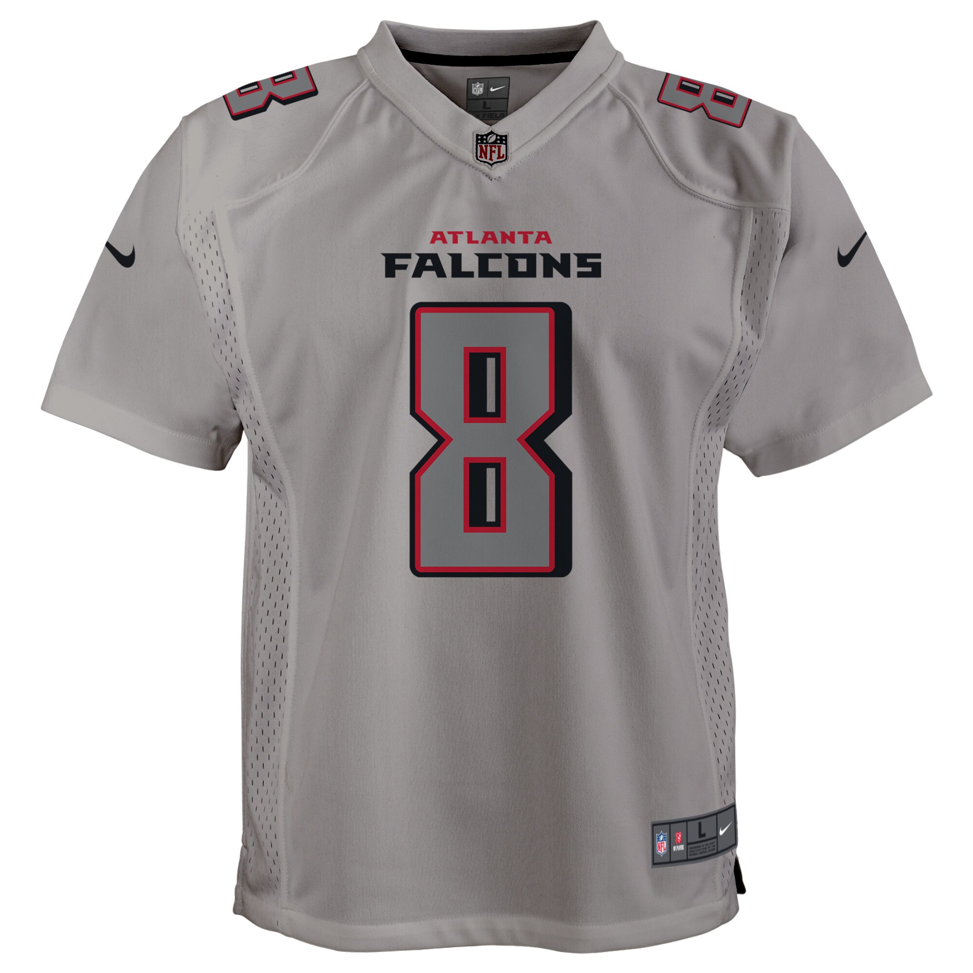Kyle Pitts Atlanta Falcons Nike Youth Atmosphere Game Jersey – Gray Clowdercats