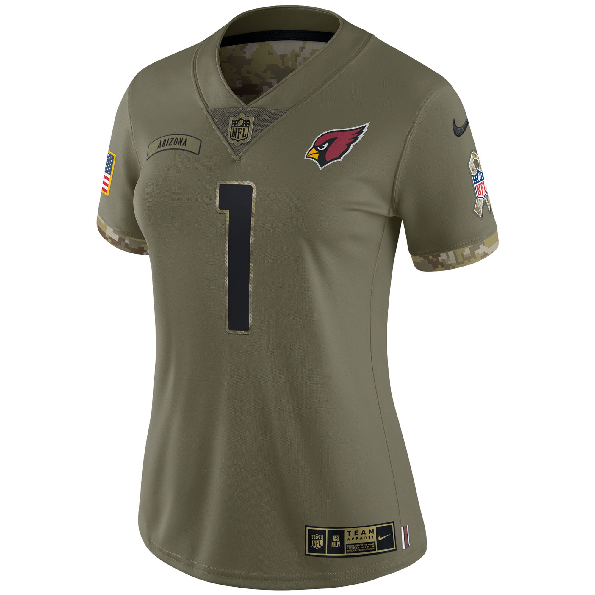 Kyler Murray Arizona Cardinals Nike Women’s Salute To Service Limited Jersey – Olive Clowdercats