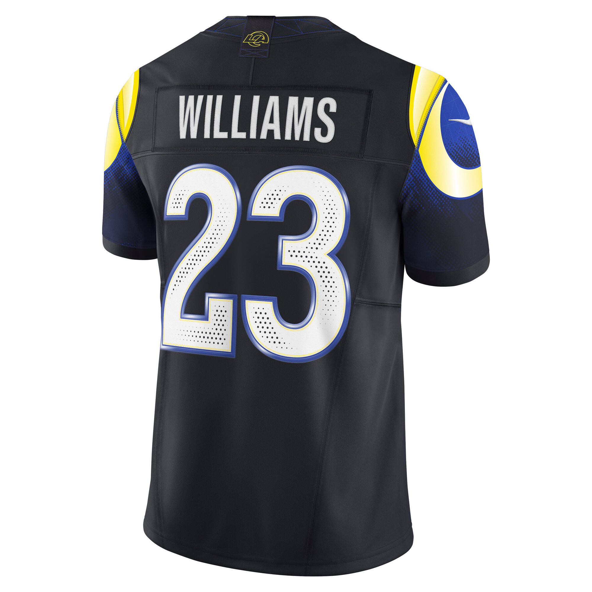 Kyren Williams Los Angeles Rams Nike 2025 Rivalries Collection Limited Jersey – Midnight Blue Clowdercats