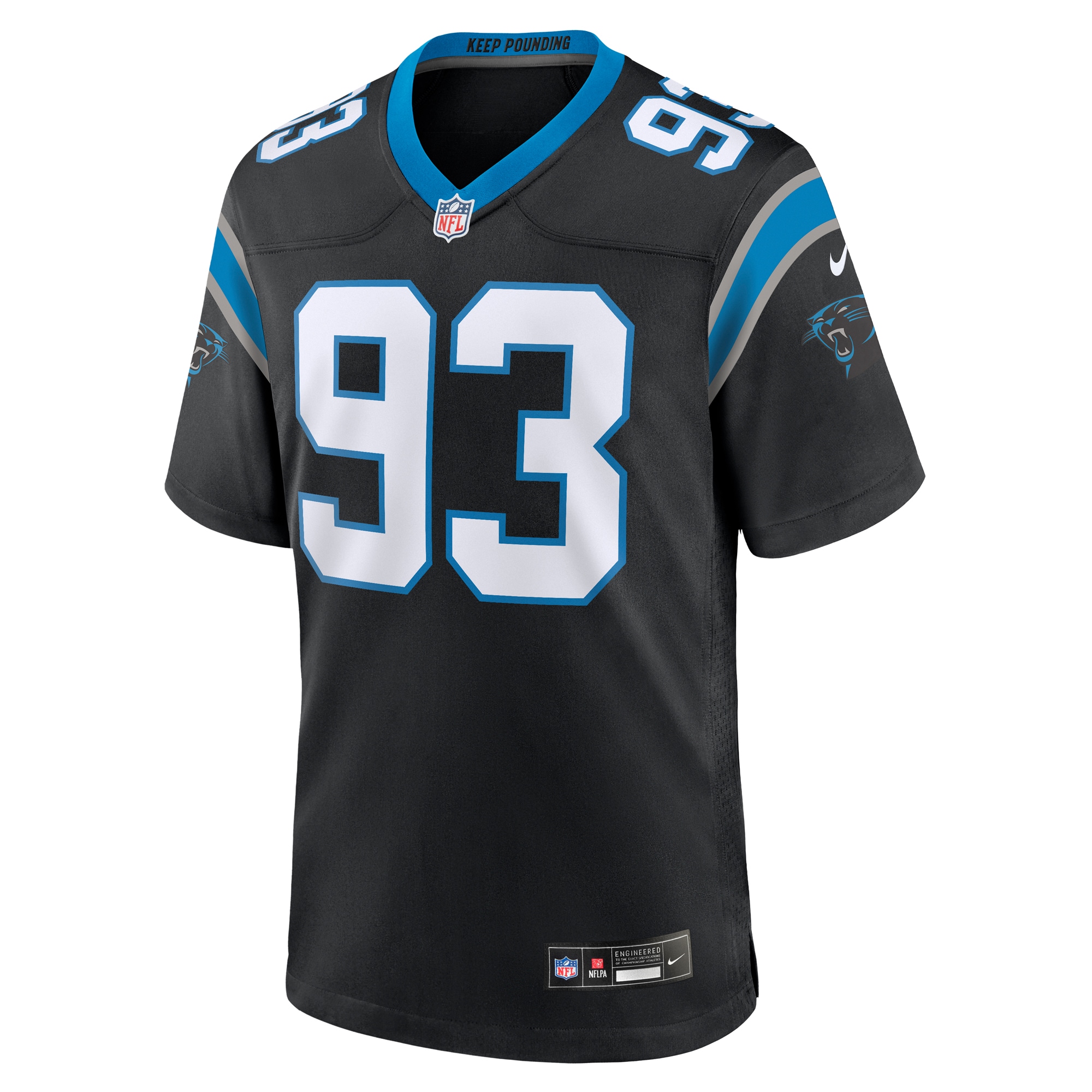 LaBryan Ray Carolina Panthers Nike Team Game Jersey – Black Clowdercats