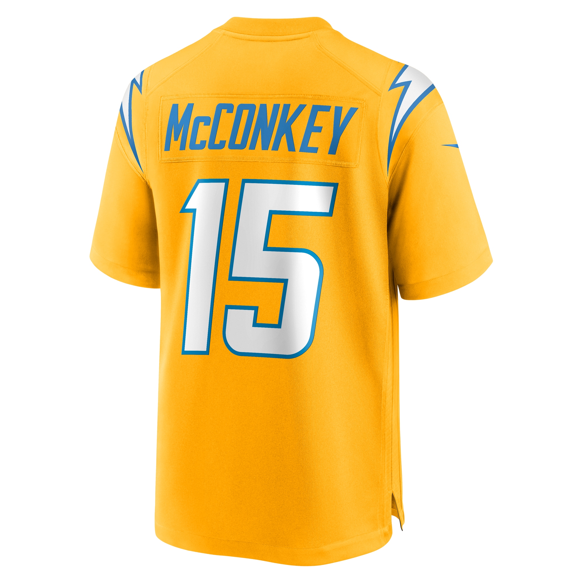 Ladd McConkey Los Angeles Chargers Nike Alternate Charger Power Game Player Jersey – Gold Clowdercats