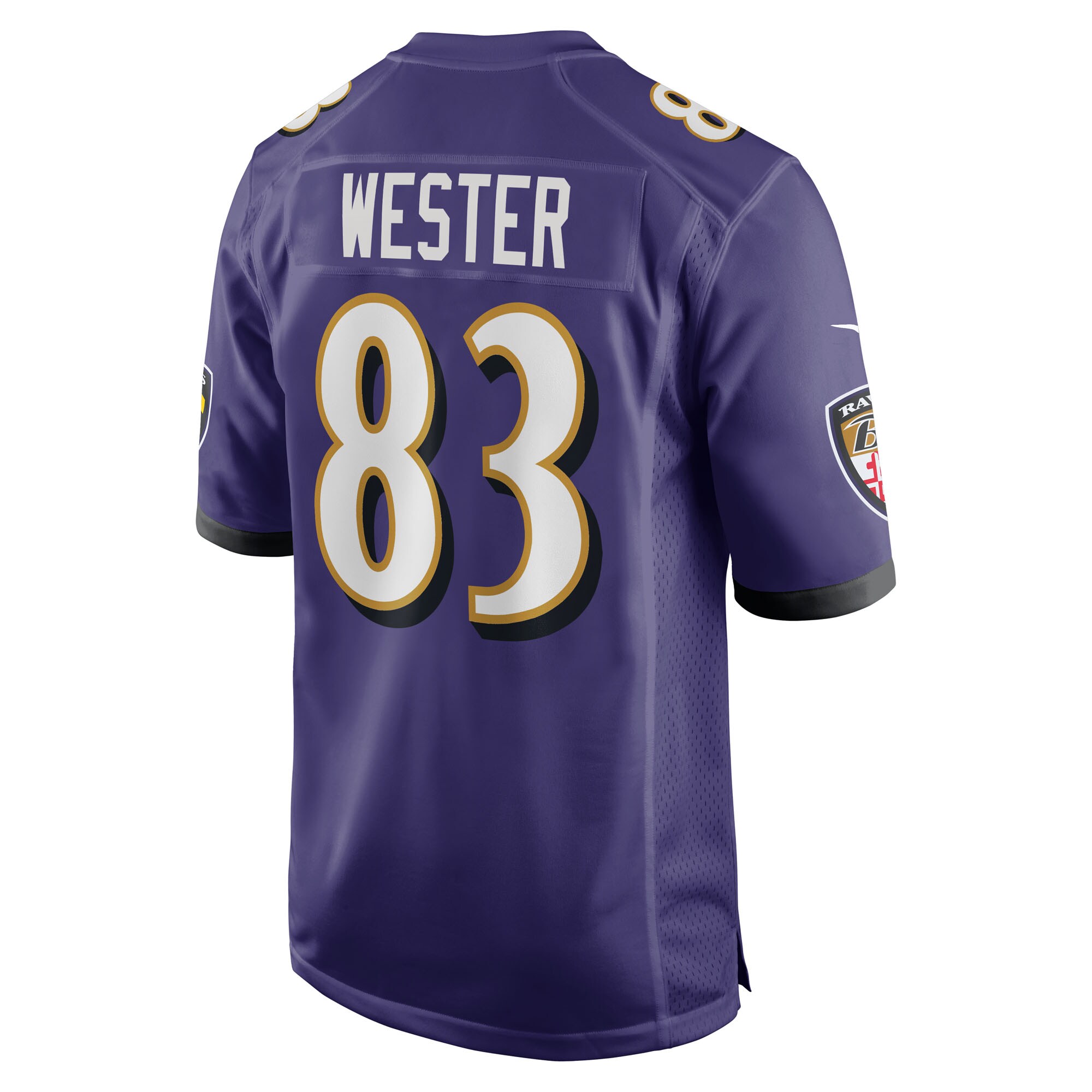 LaJohntay Wester Baltimore Ravens Nike Team Game Jersey – Purple Clowdercats