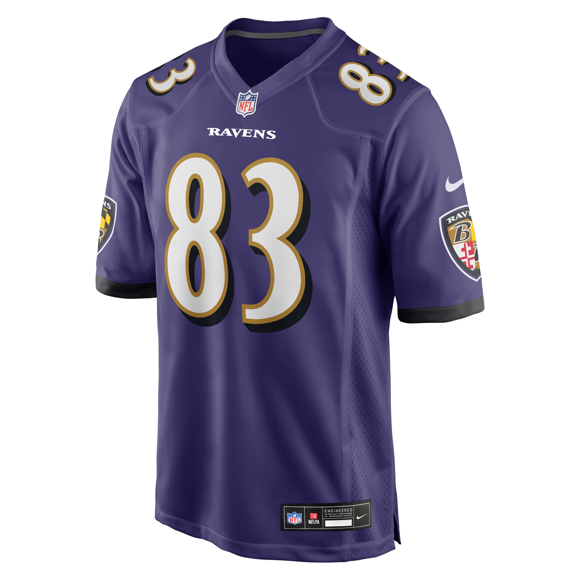 LaJohntay Wester Baltimore Ravens Nike Team Game Jersey – Purple Clowdercats
