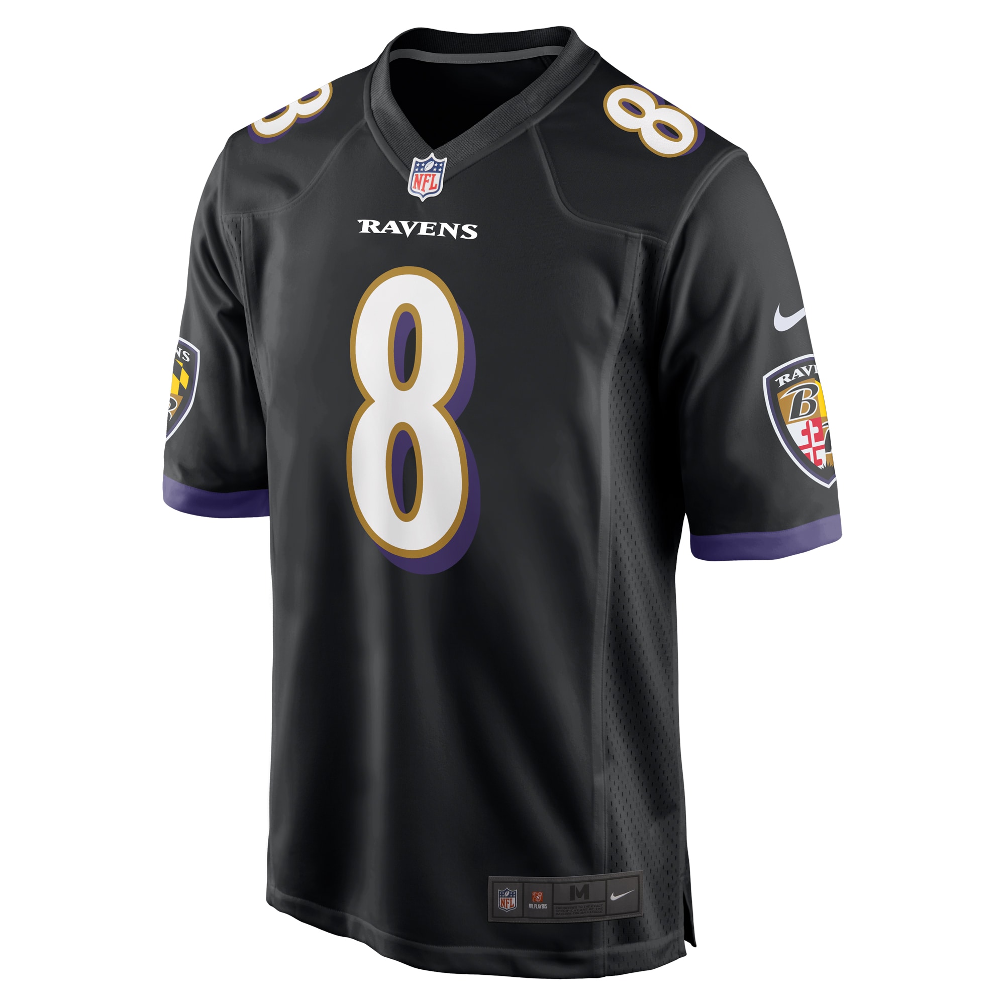 Lamar Jackson Baltimore Ravens Nike Alternate Game Jersey – Black Clowdercats