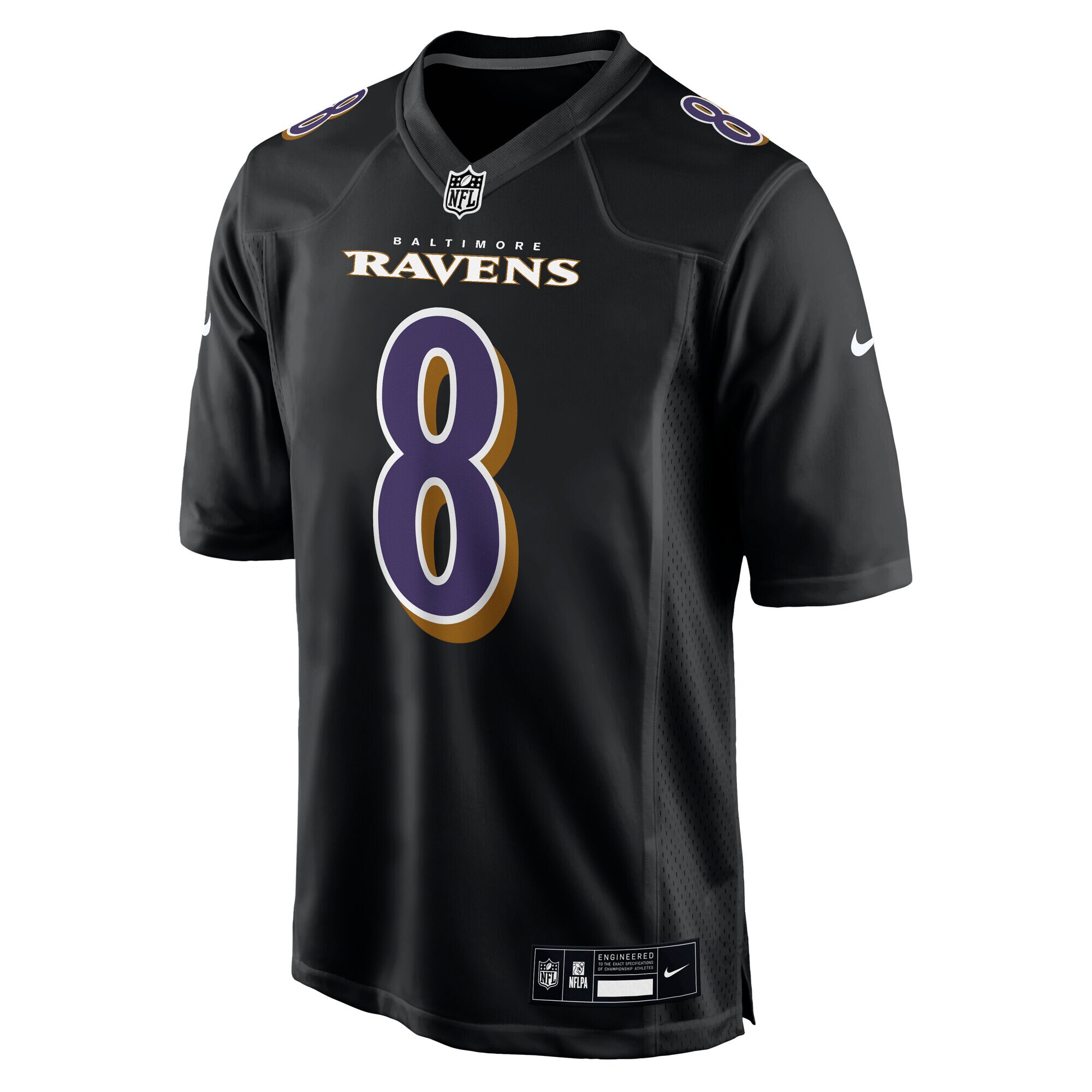 Lamar Jackson Baltimore Ravens Nike Fashion Jersey – Carbon Black Clowdercats