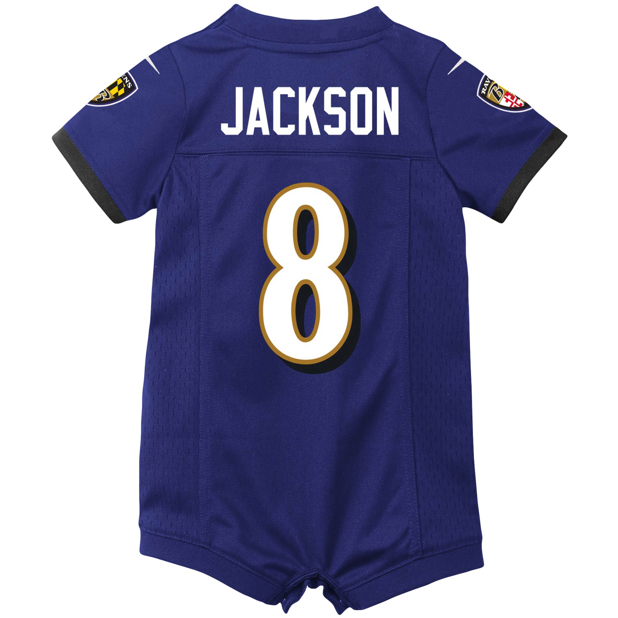 Lamar Jackson Baltimore Ravens Nike Newborn & Infant Romper Jersey – Purple Clowdercats