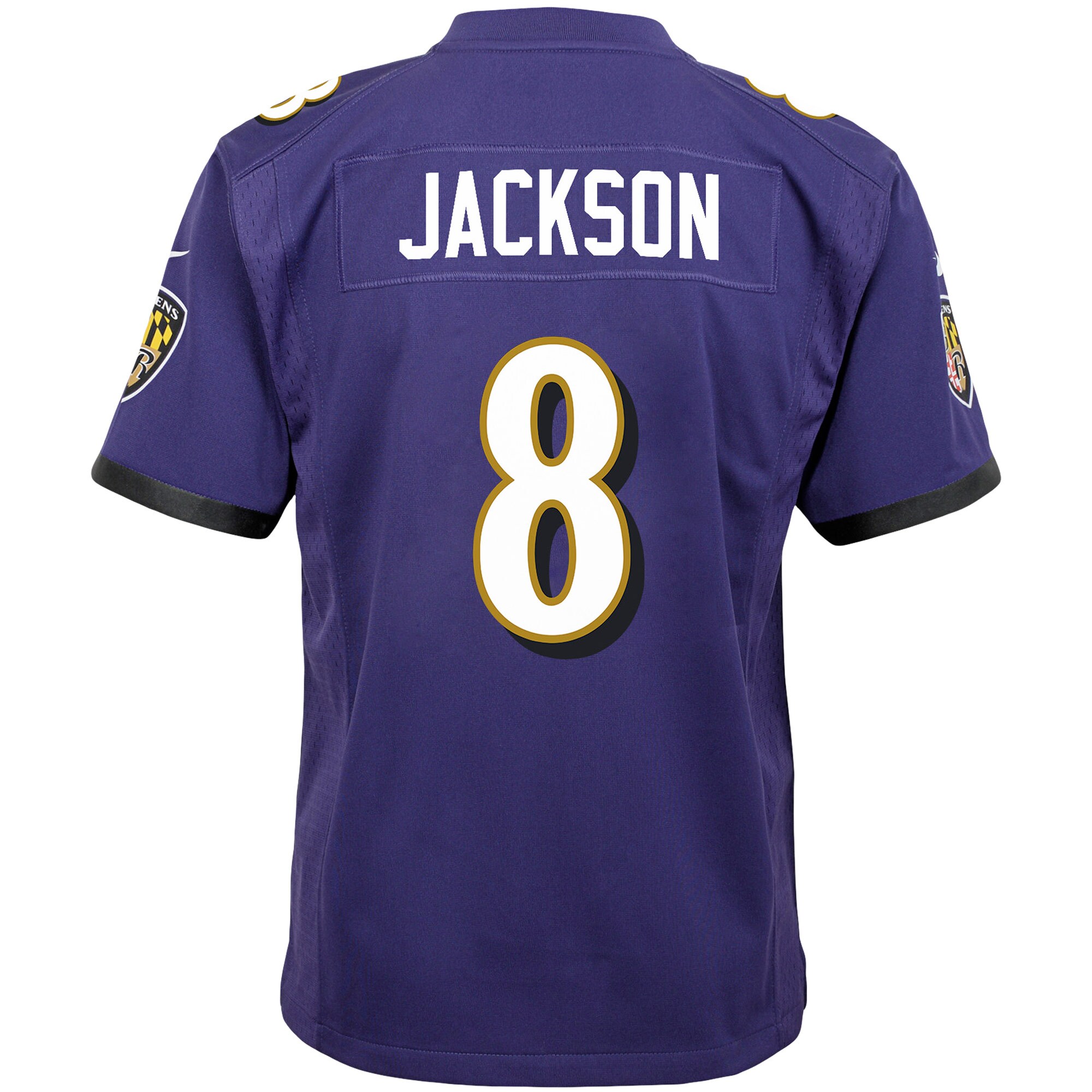 Lamar Jackson Baltimore Ravens Nike Youth Game Jersey – Purple Clowdercats
