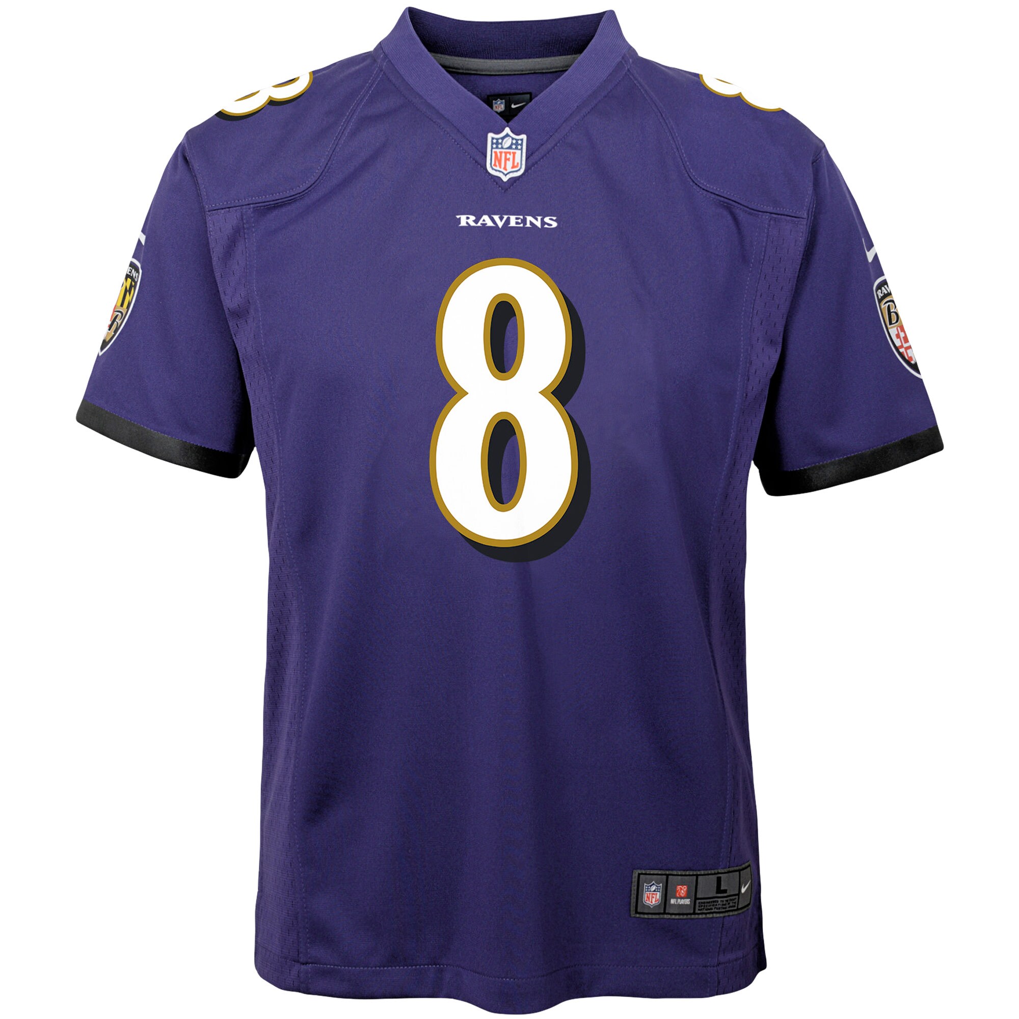 Lamar Jackson Baltimore Ravens Nike Youth Game Jersey – Purple Clowdercats