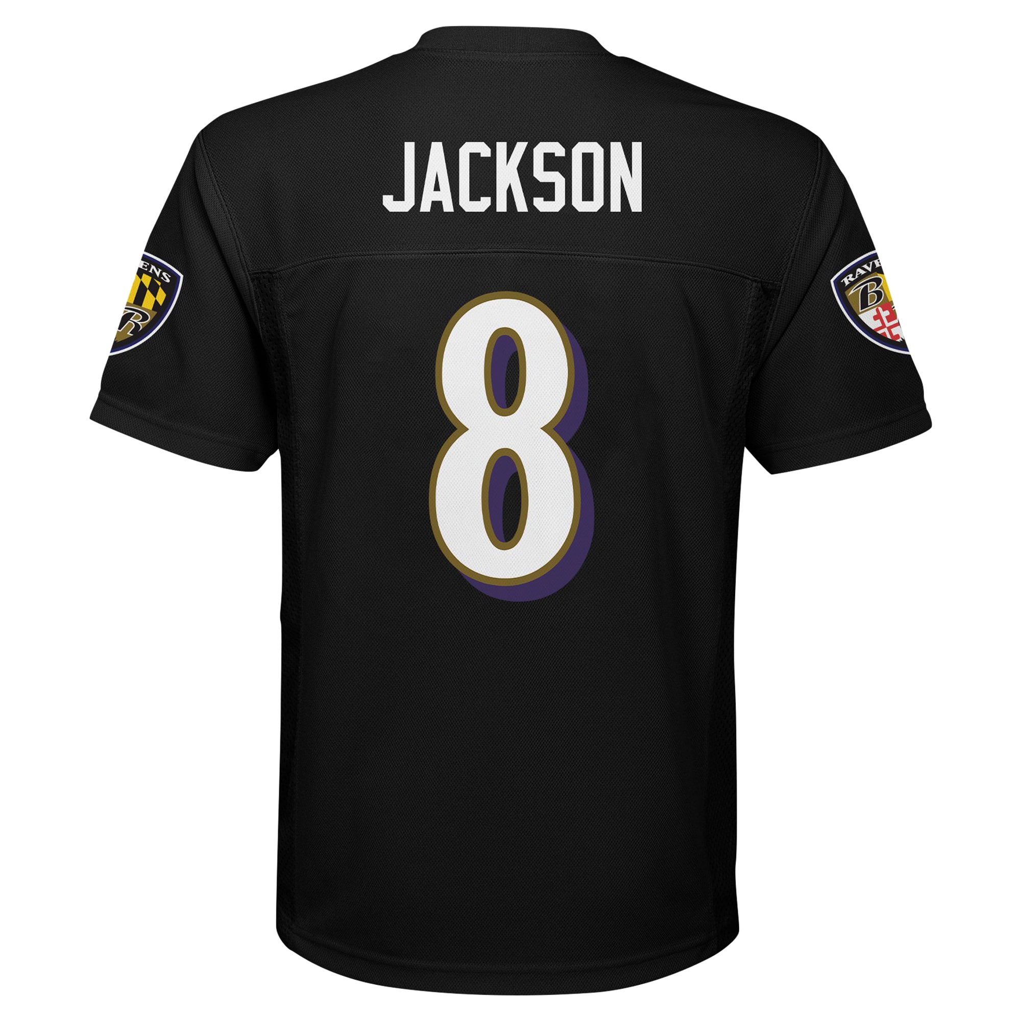 Lamar Jackson Baltimore Ravens Preschool Replica Player Jersey – Black Clowdercats