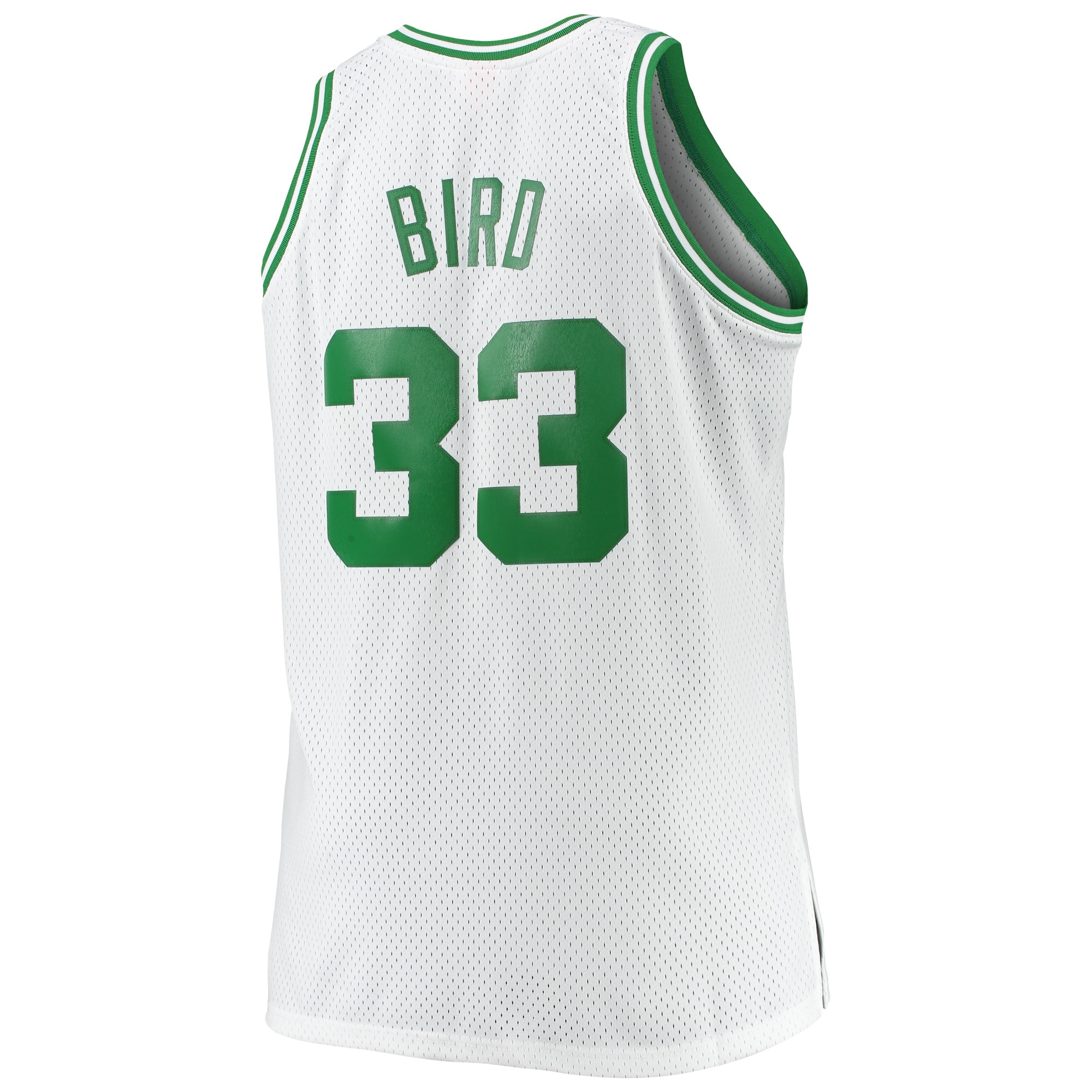 Larry Bird Boston Celtics Mitchell & Ness Big & Tall 1985/86 Hardwood Classics Swingman Jersey – White Clowdercats