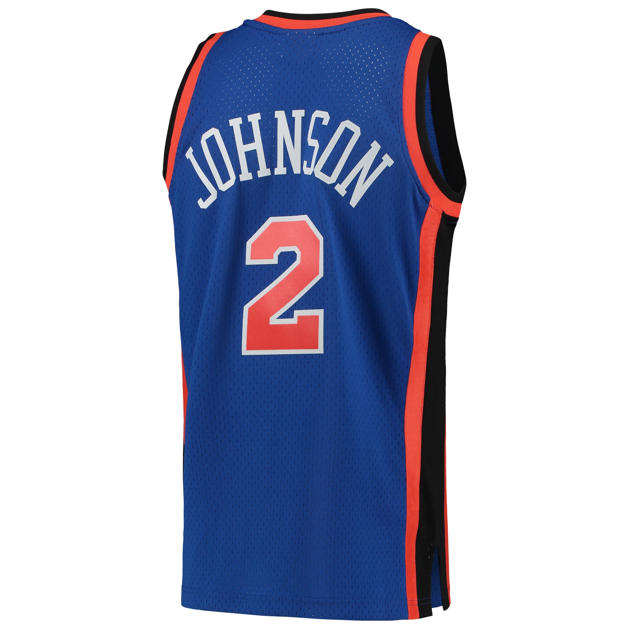 Larry Johnson New York Knicks Mitchell & Ness 1998/99 Hardwood Classics Swingman Jersey – Blue Clowdercats