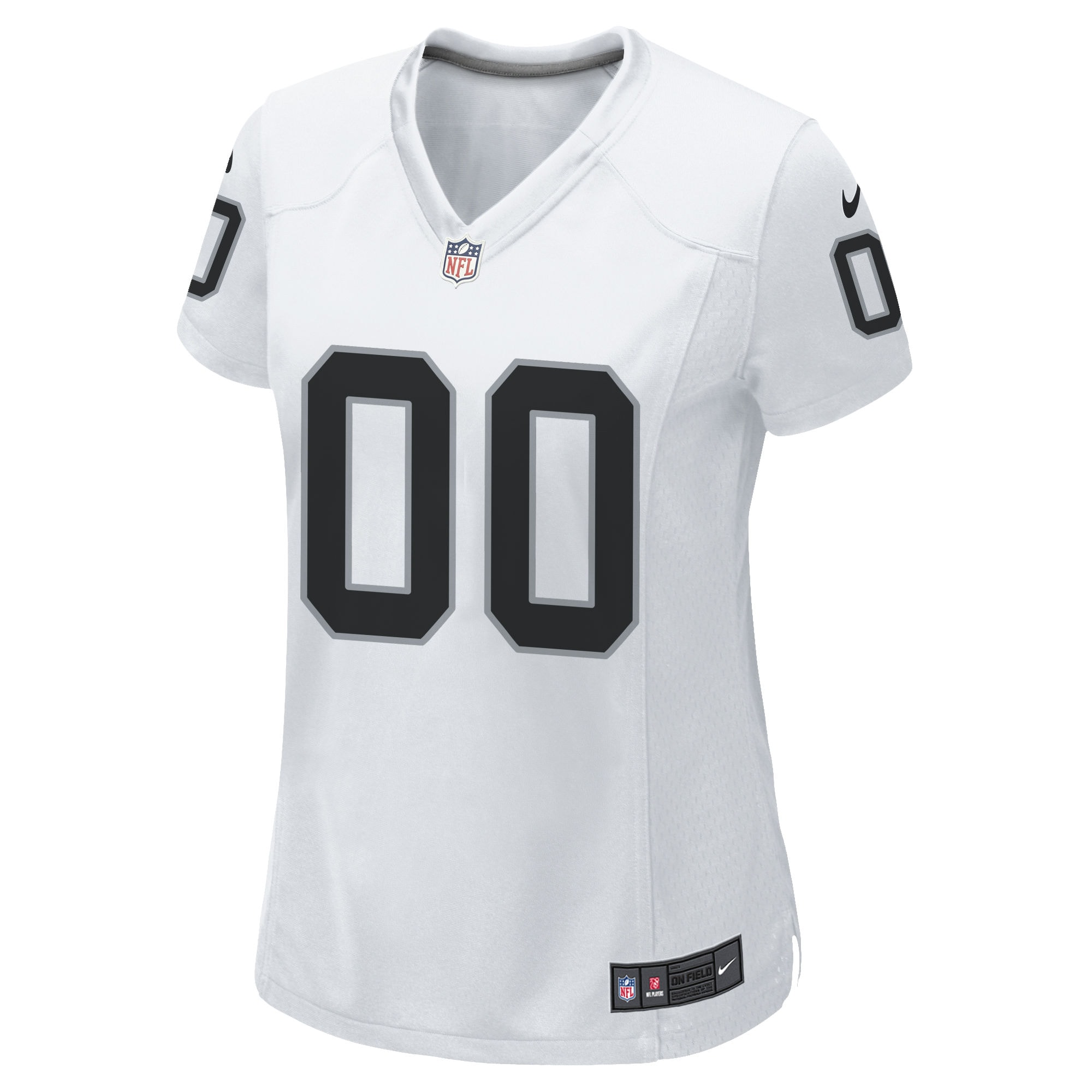 Las Vegas Raiders Nike Women’s Custom Game Jersey – White Clowdercats