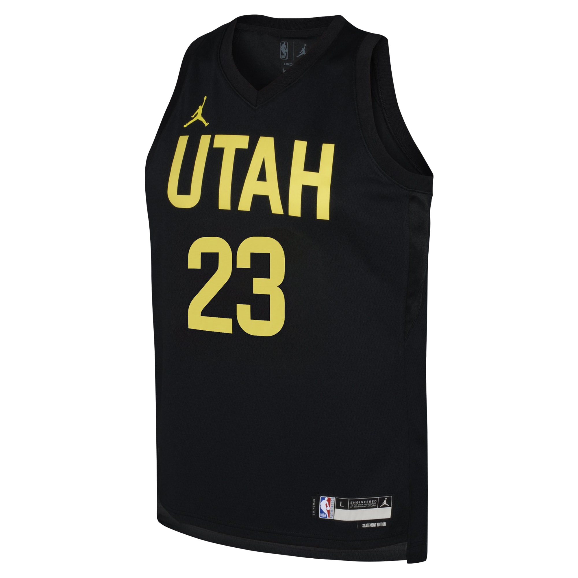 Lauri Markkanen Utah Jazz Jordan Brand Youth Swingman Jersey – Statement Edition – Black Clowdercats
