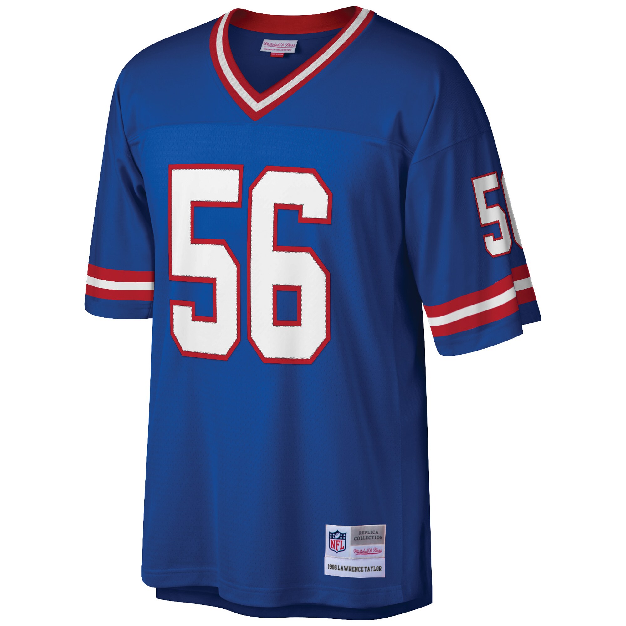 Lawrence Taylor New York Giants Mitchell & Ness Big & Tall 1986 Retired Player Replica Jersey – Royal Clowdercats