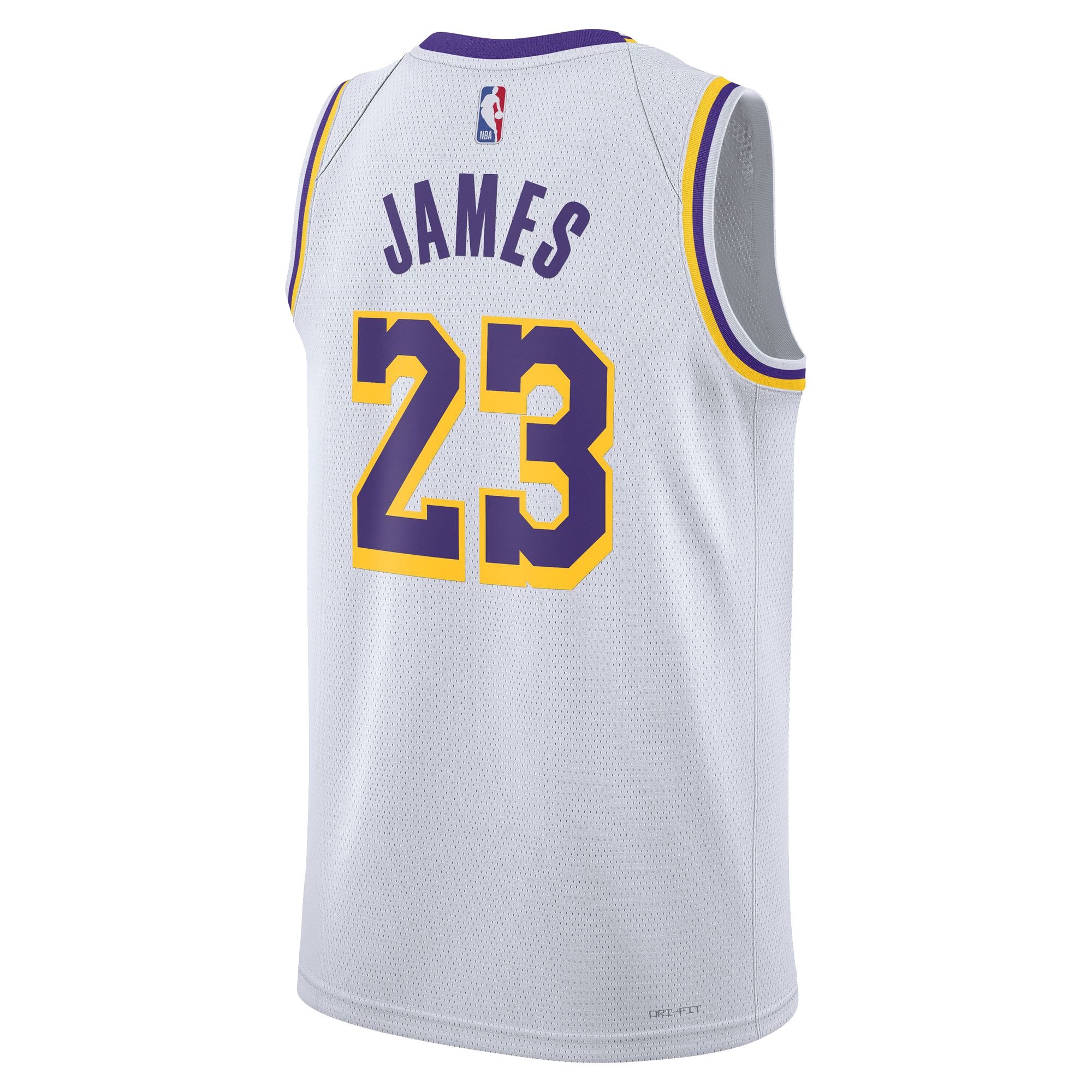 LeBron James Los Angeles Lakers Nike Unisex Swingman Jersey – Association Edition – White Clowdercats