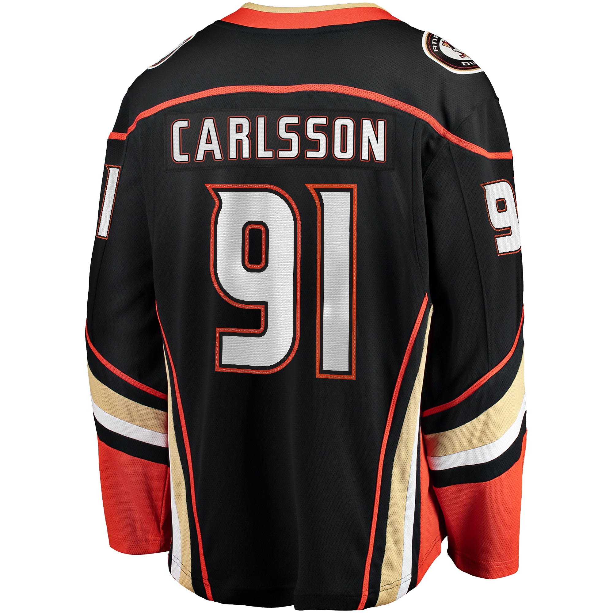 Leo Carlsson Anaheim Ducks Fanatics Home Breakaway Player Jersey – Black Clowdercats