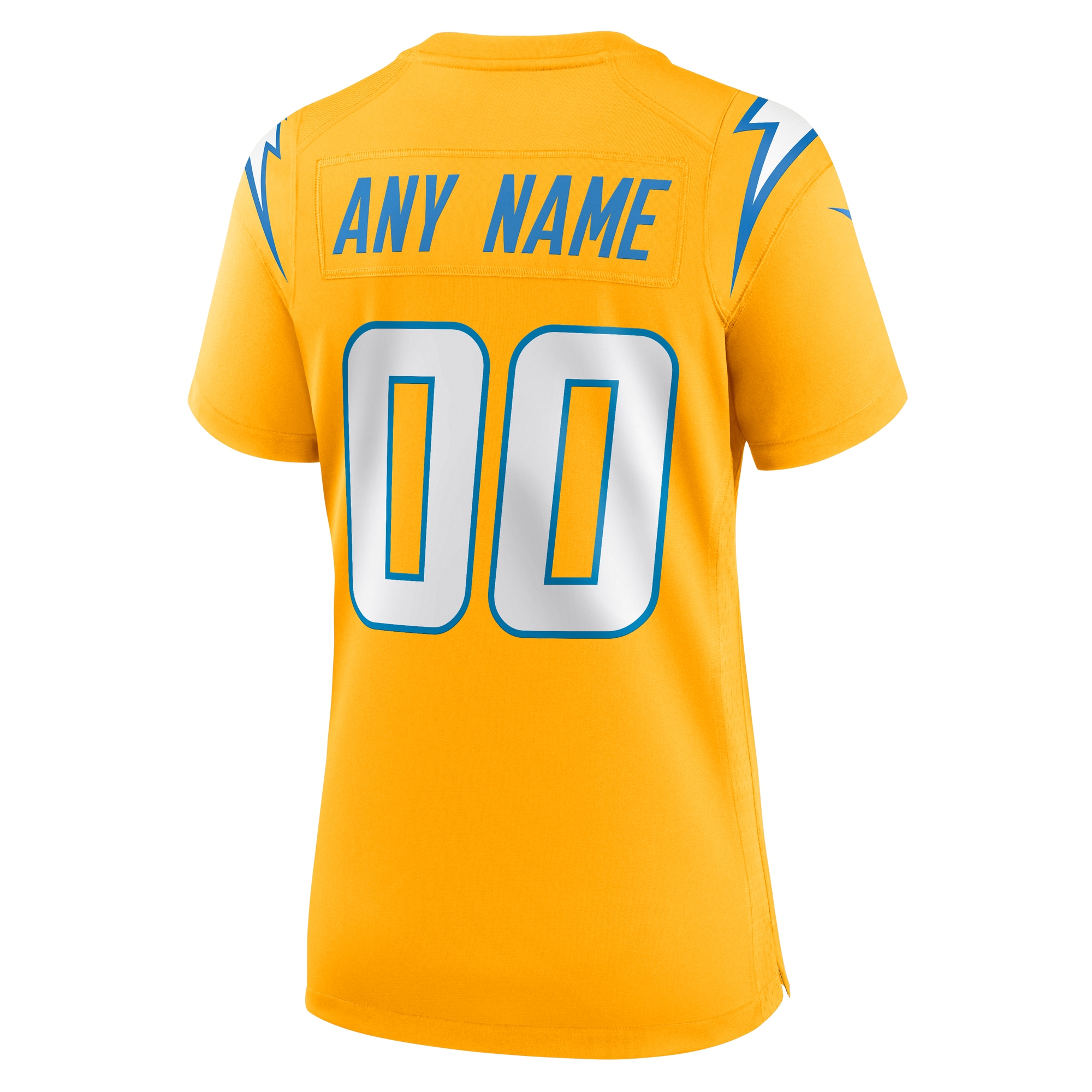Los Angeles Chargers Nike Women’s Alternate Charger Power Game Custom Jersey – Gold Clowdercats