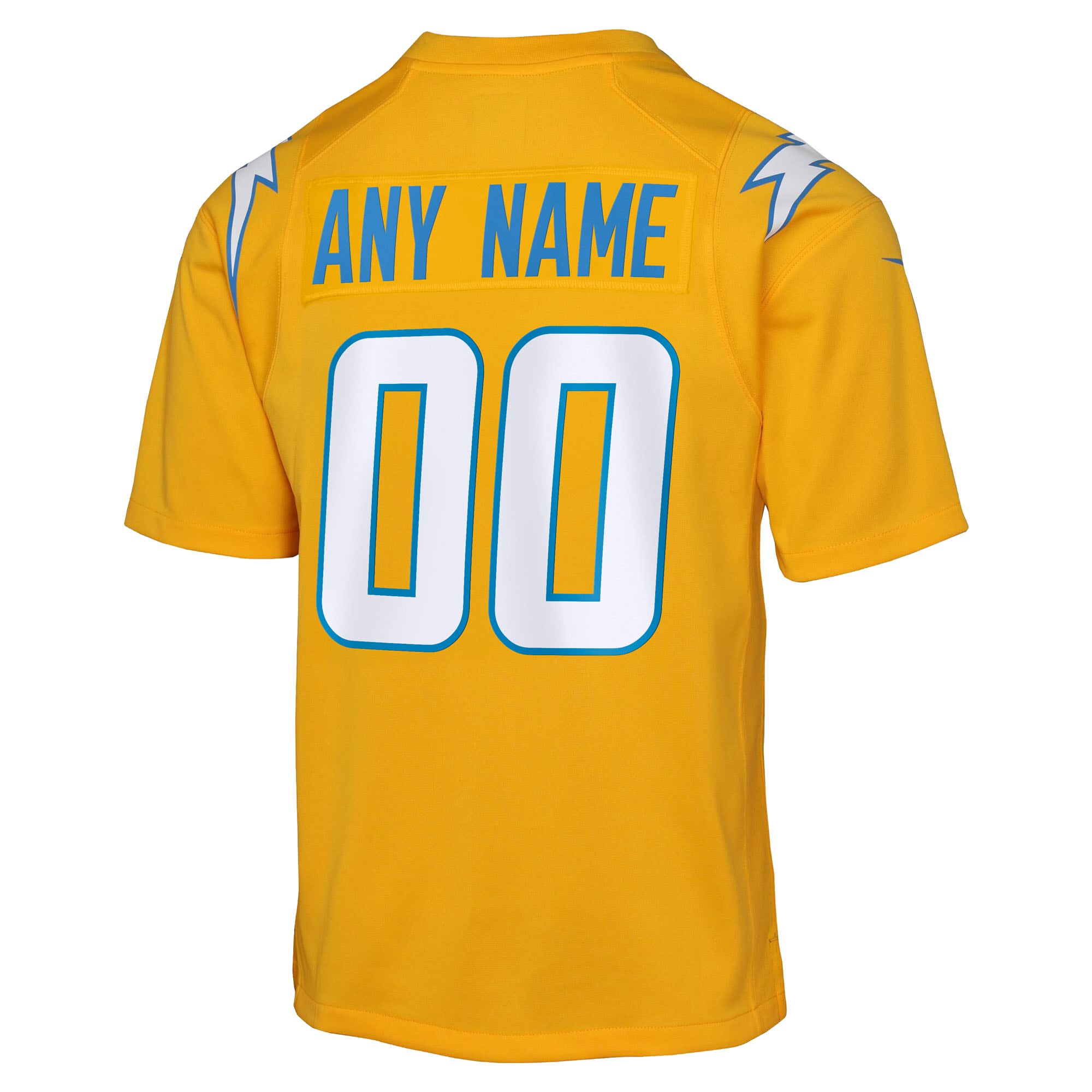 Los Angeles Chargers Nike Youth Alternate Charger Power Game Custom Jersey – Gold Clowdercats