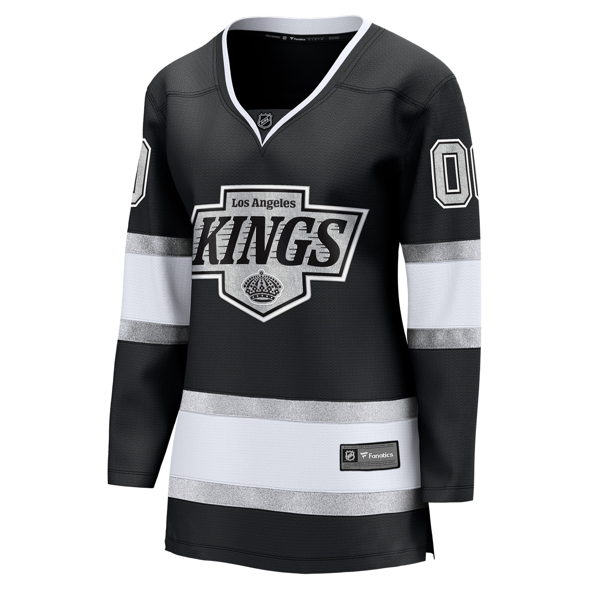Los Angeles Kings Fanatics Women’s Home Breakaway Custom Jersey – Black Clowdercats