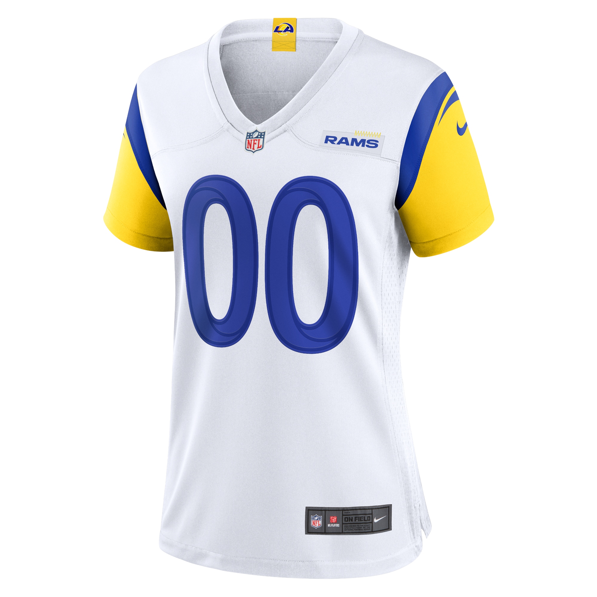 Los Angeles Rams Nike Women’s Alternate Custom Jersey – White Clowdercats