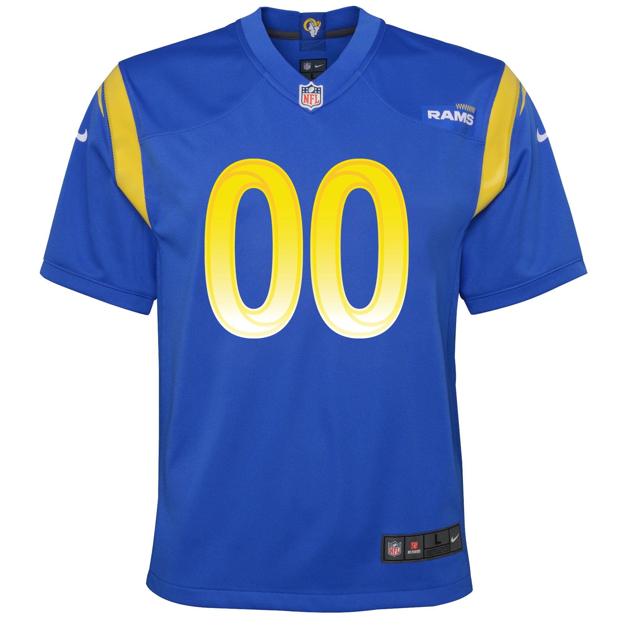 Los Angeles Rams Nike Youth Custom Game Jersey – Royal Clowdercats