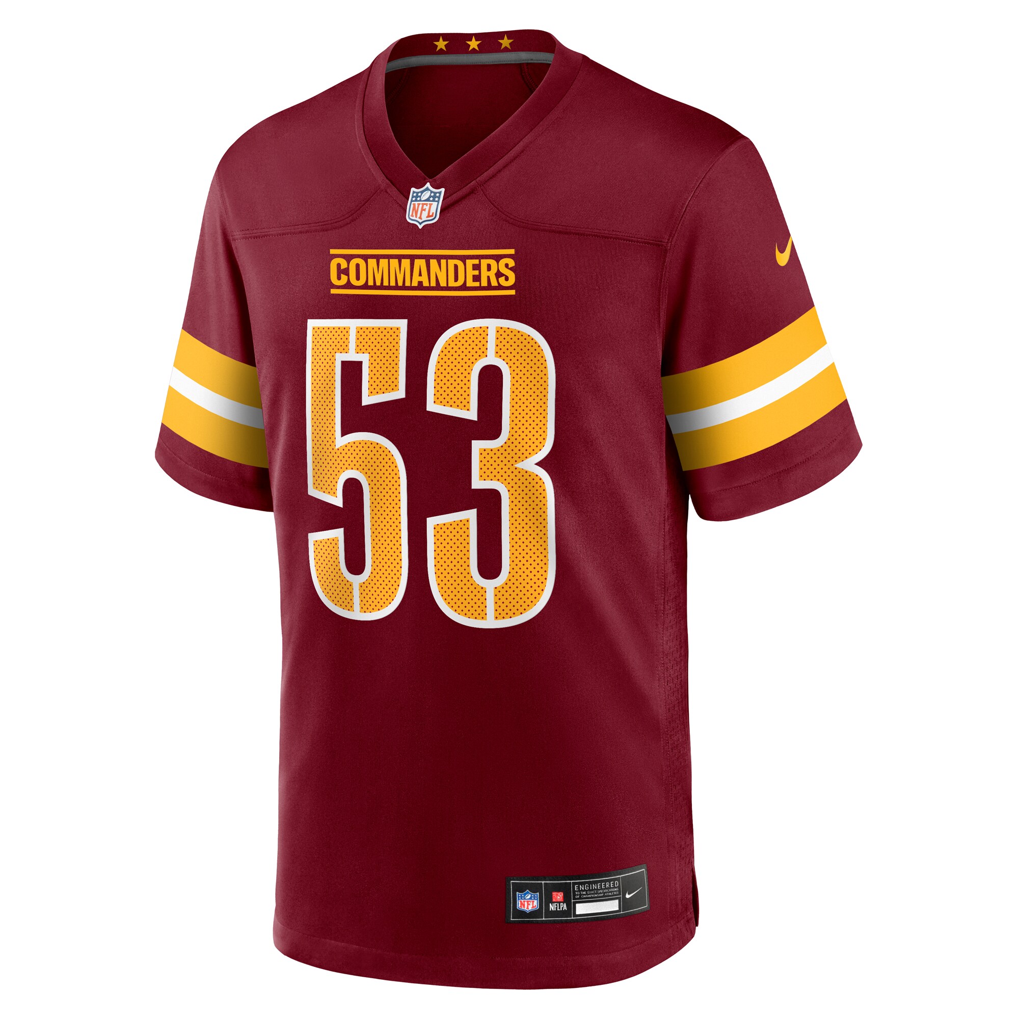 Lucas Niang Washington Commanders Nike Team Game Jersey – Burgundy Clowdercats