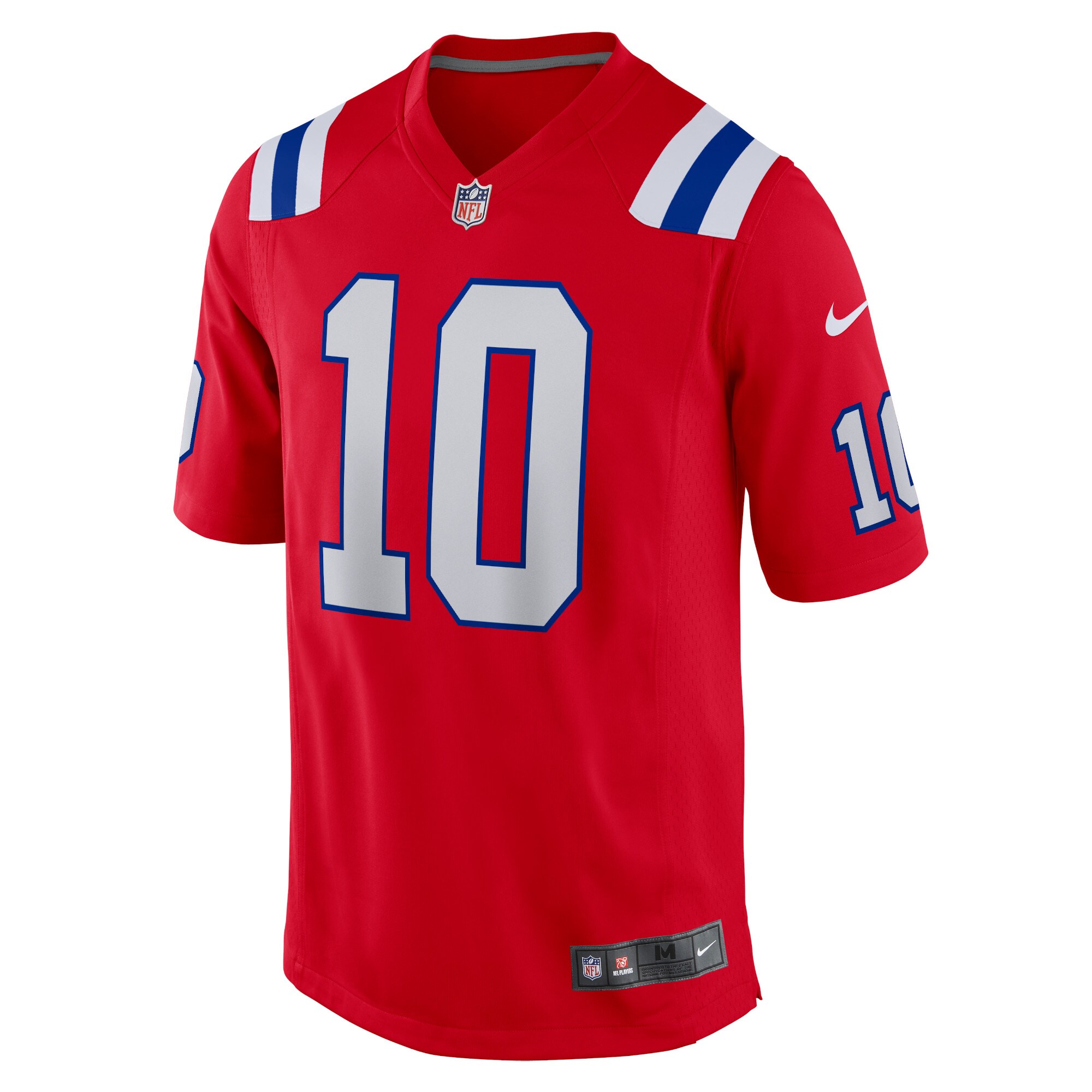 Mac Jones New England Patriots Nike Alternate Game Jersey – Red Clowdercats