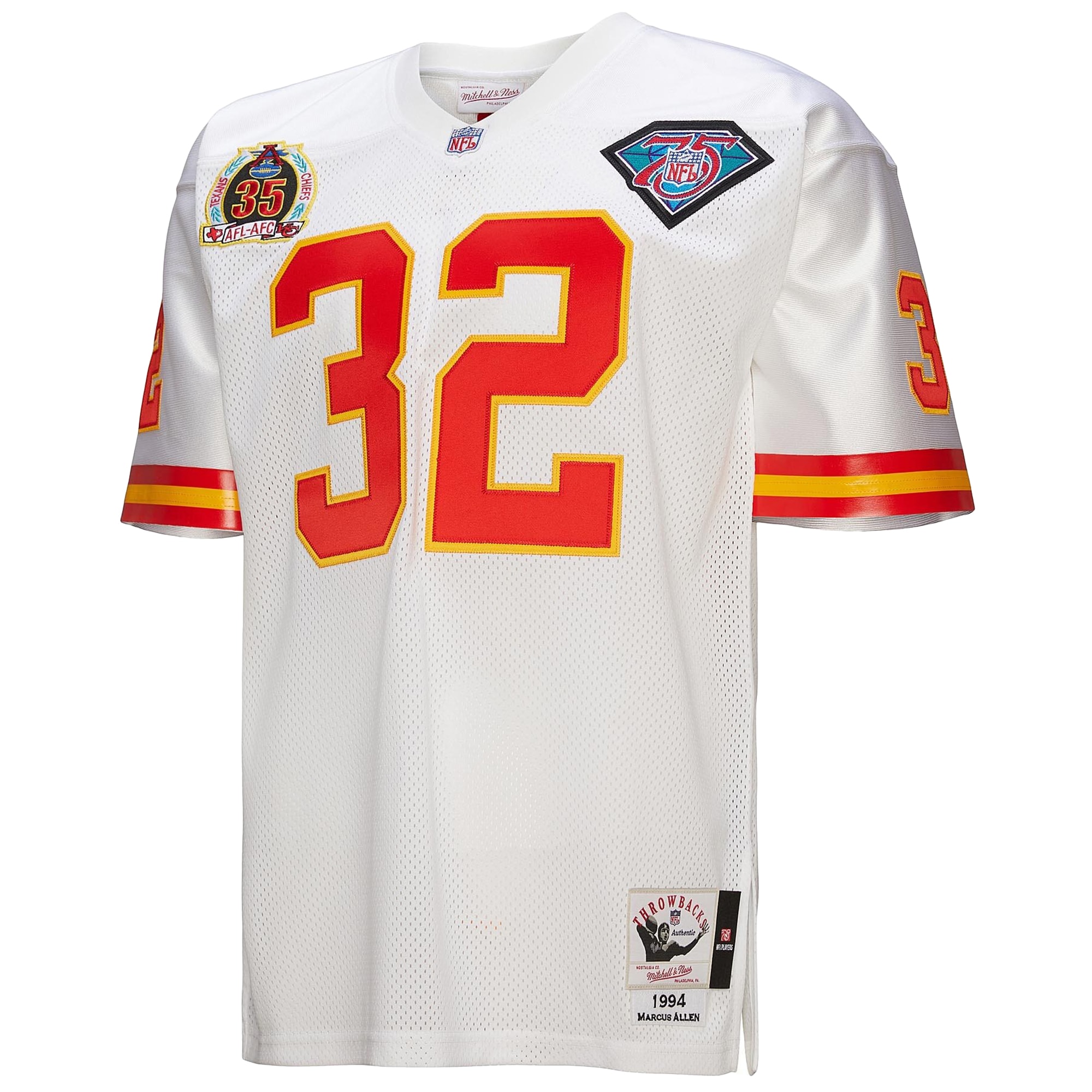 Marcus Allen Kansas City Chiefs 1994 Mitchell & Ness Authentic Throwback Retired Player Jersey – White Clowdercats