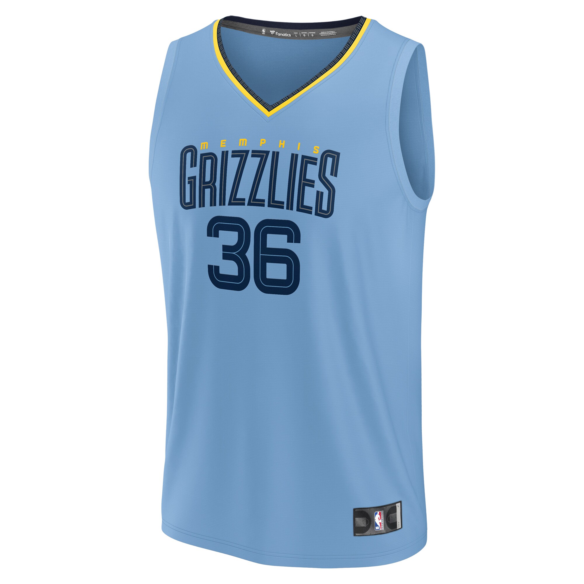 Marcus Smart Memphis Grizzlies Fanatics Fast Break Player Jersey – Statement Edition – Light Blue Clowdercats
