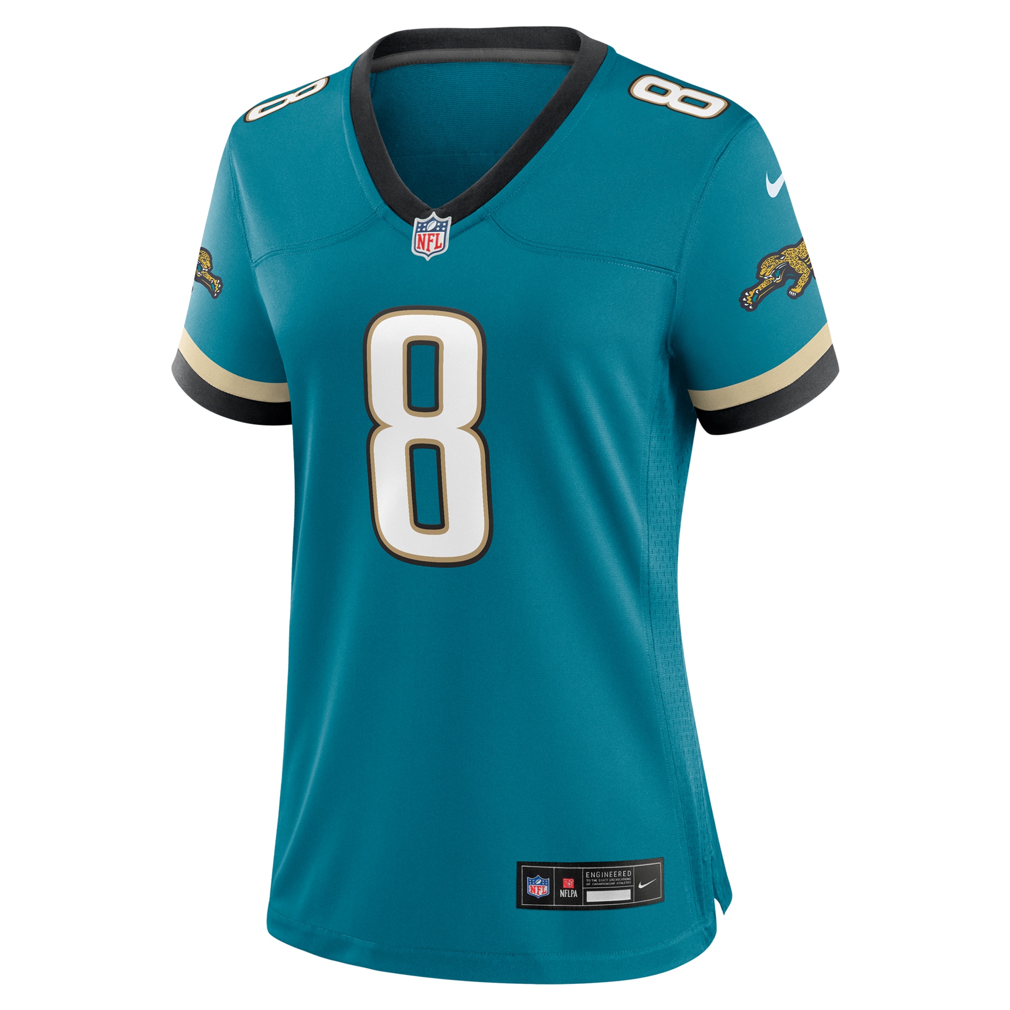 Mark Brunell Jacksonville Jaguars Nike Women’s Prowler Throwback Retired Player Game Jersey – Teal Clowdercats