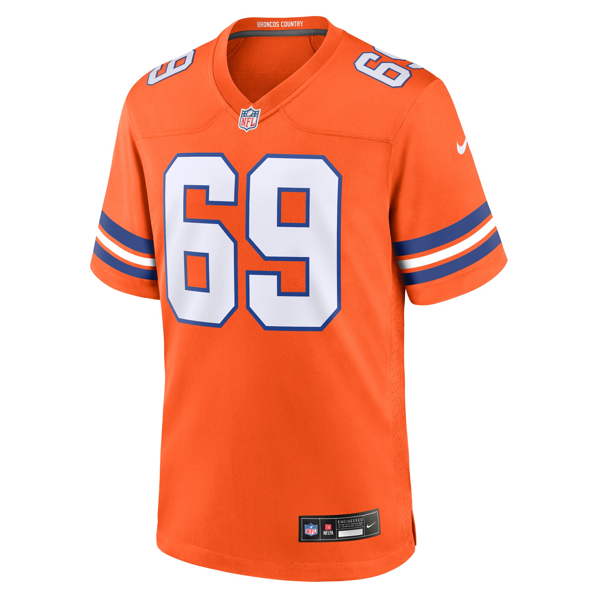 Mark Schlereth Denver Broncos Nike Retired Player Alternate Game Jersey – Orange Clowdercats