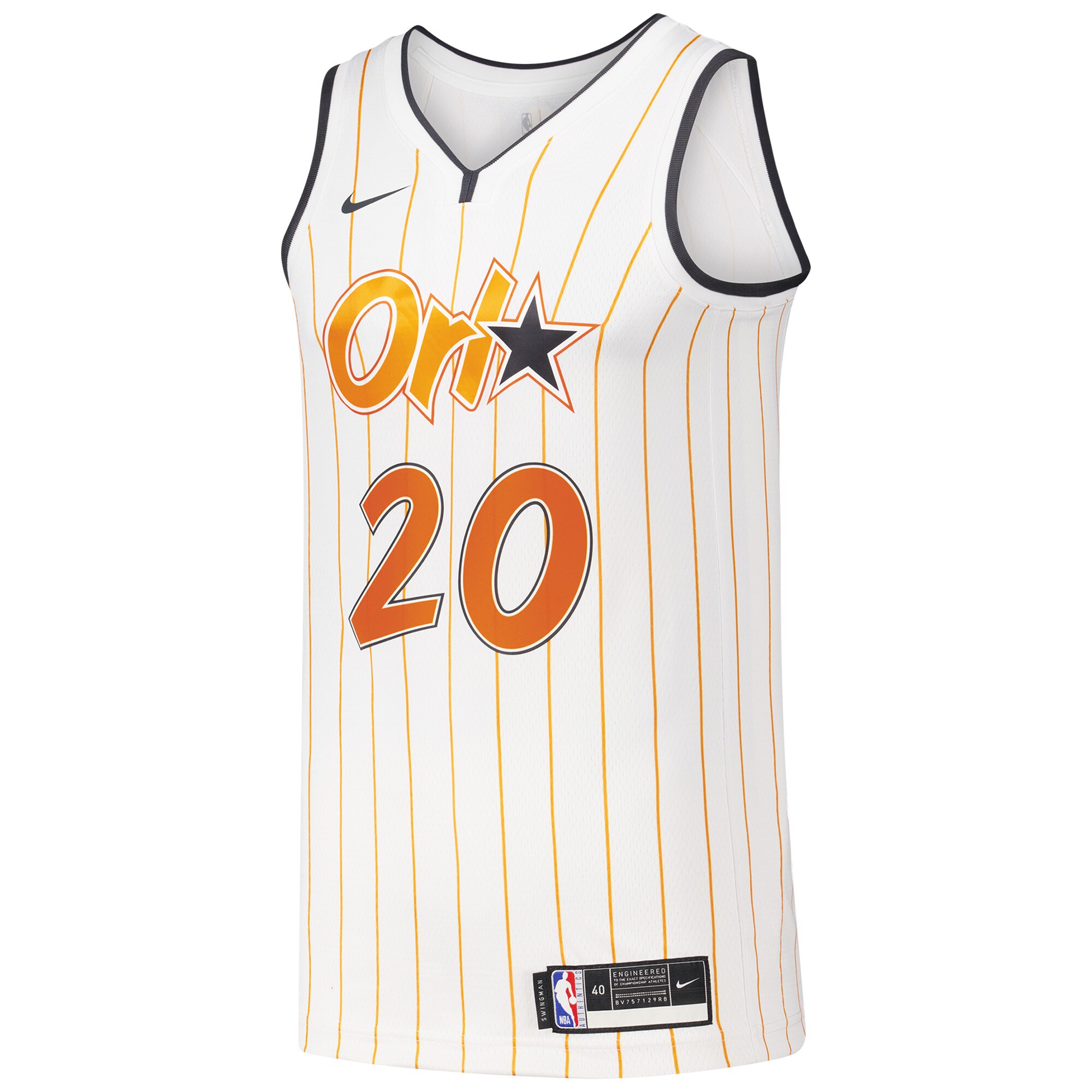 Markelle Fultz Orlando Magic Nike Swingman Player Jersey – City Edition – White Clowdercats