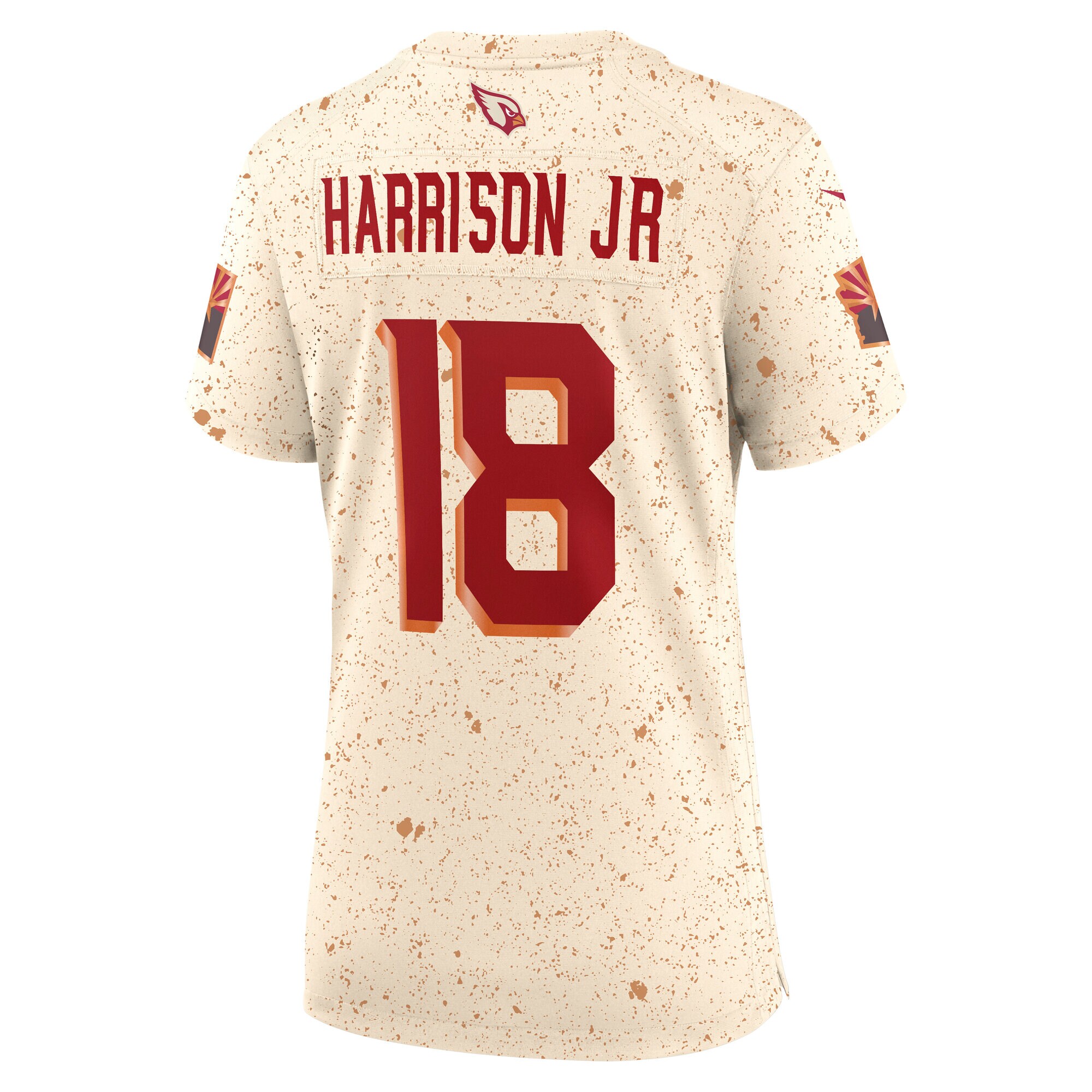 Marvin Harrison Jr. Arizona Cardinals Nike Women’s 2025 Rivalries Collection Game Jersey – Natural Clowdercats